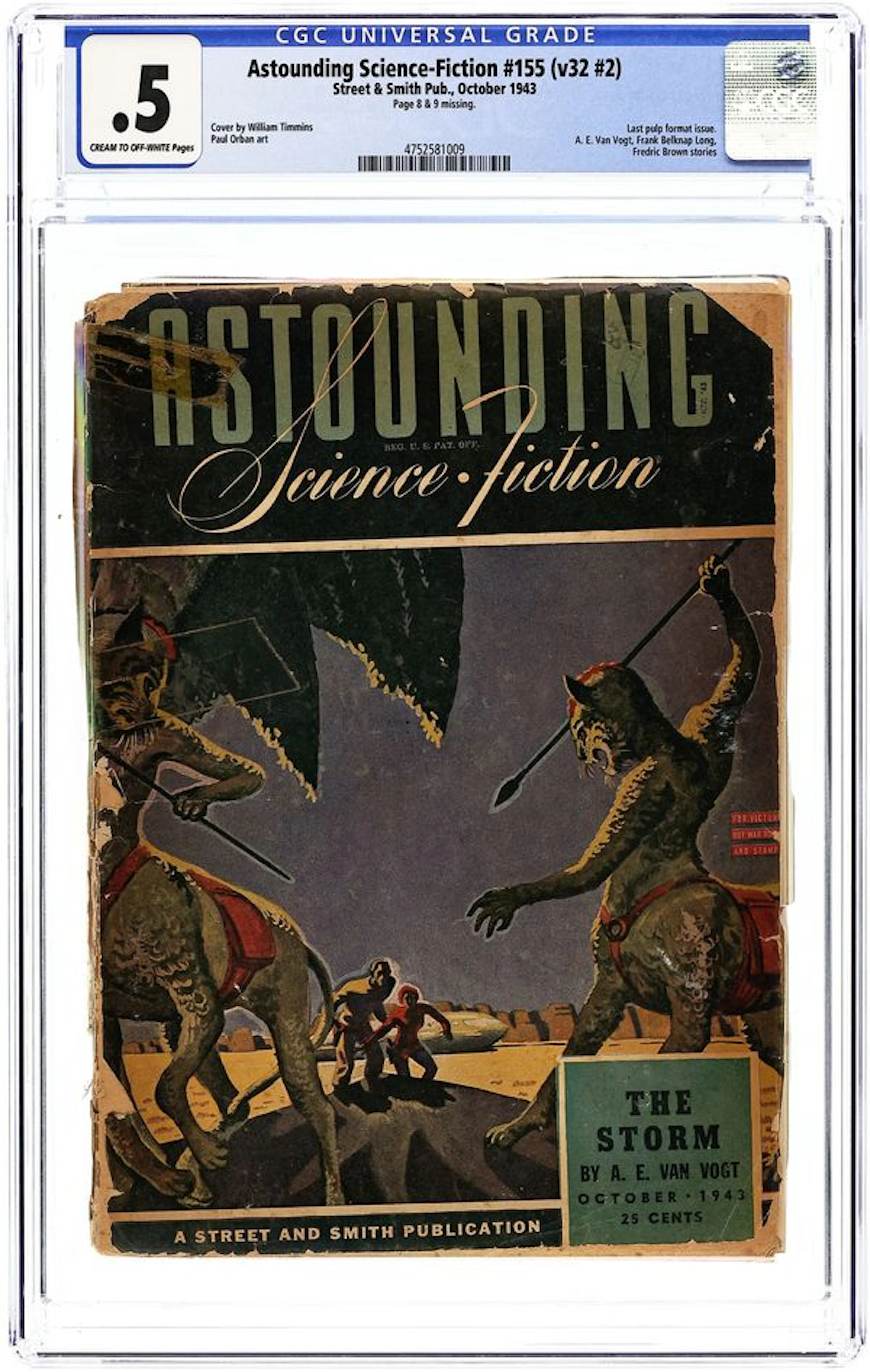 Astounding Science Fiction (1938-1960 Street and Smith) Pulp / Digest