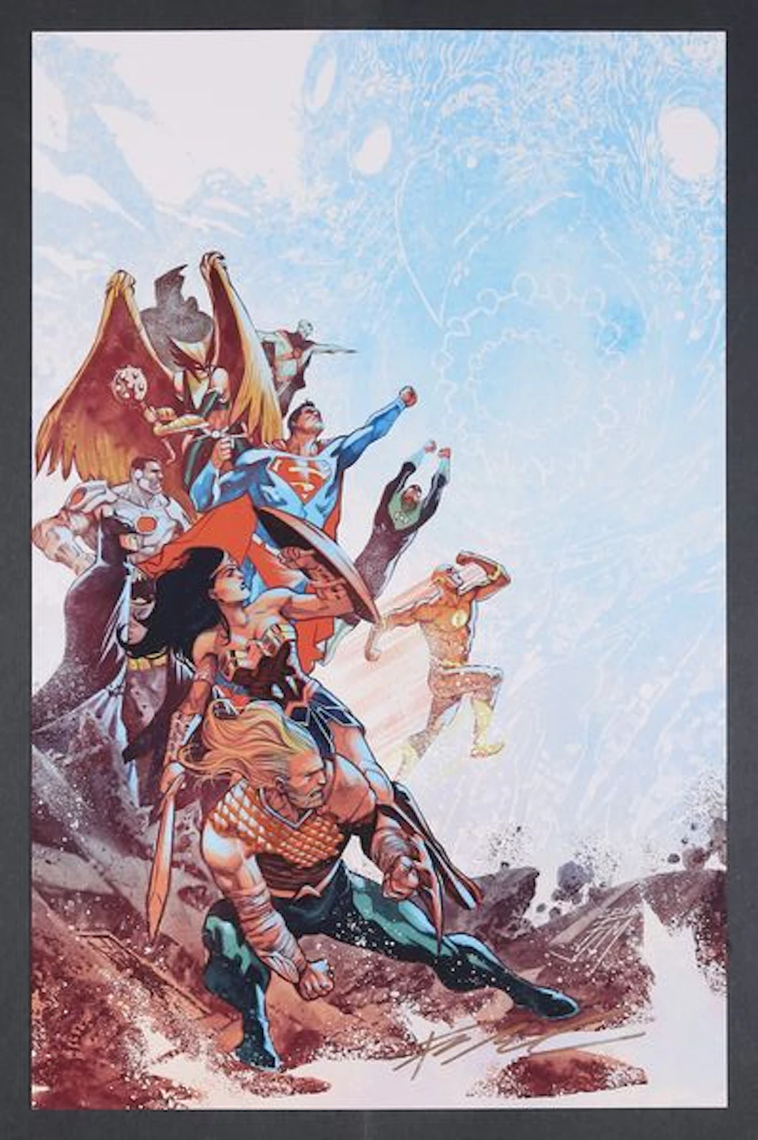 Justice League #11A (2018) Signed Cover Print by Francis Manapul