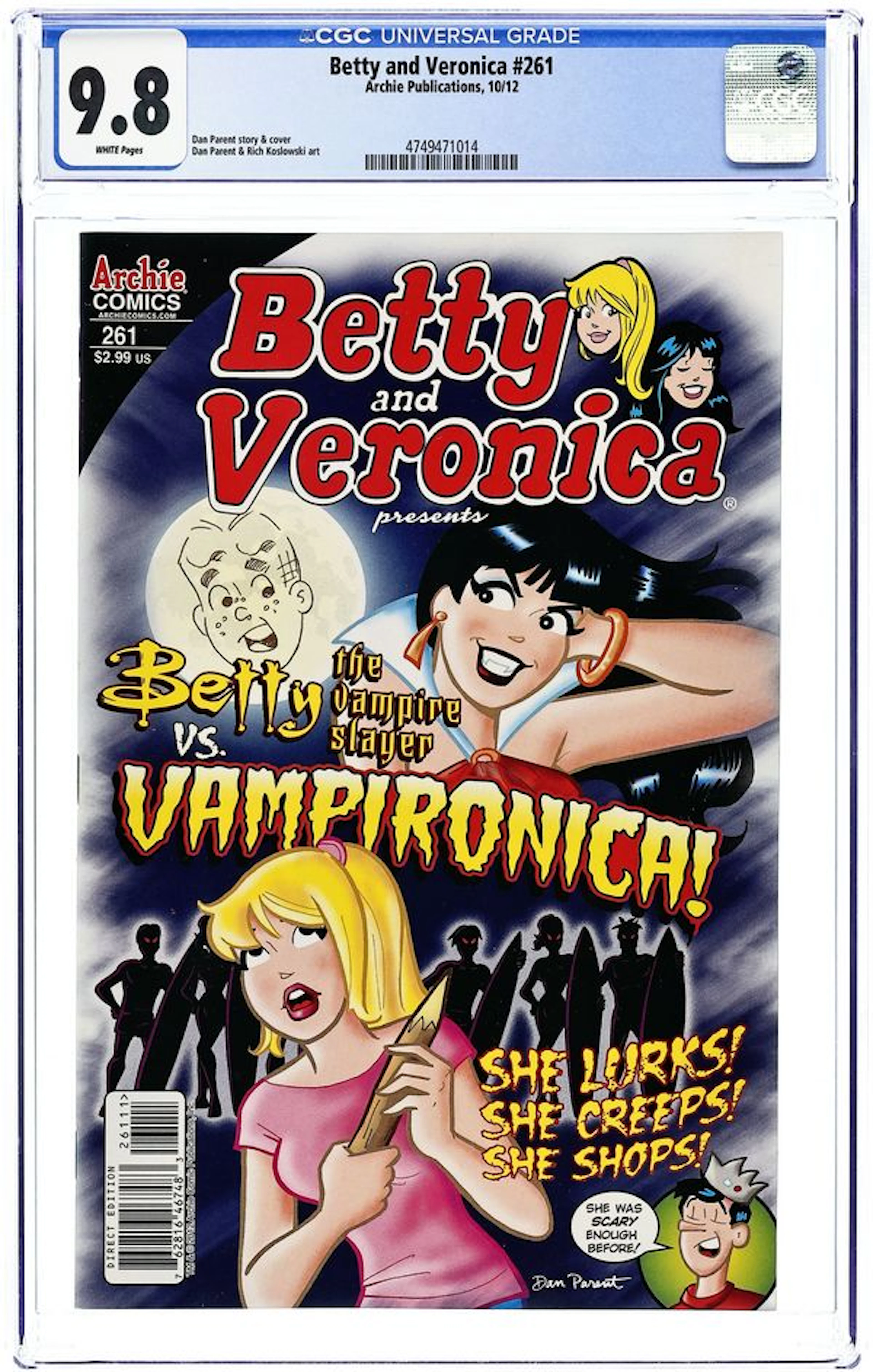 Betty and Veronica (1987 1st Series Archie) 261 CGC 9.8