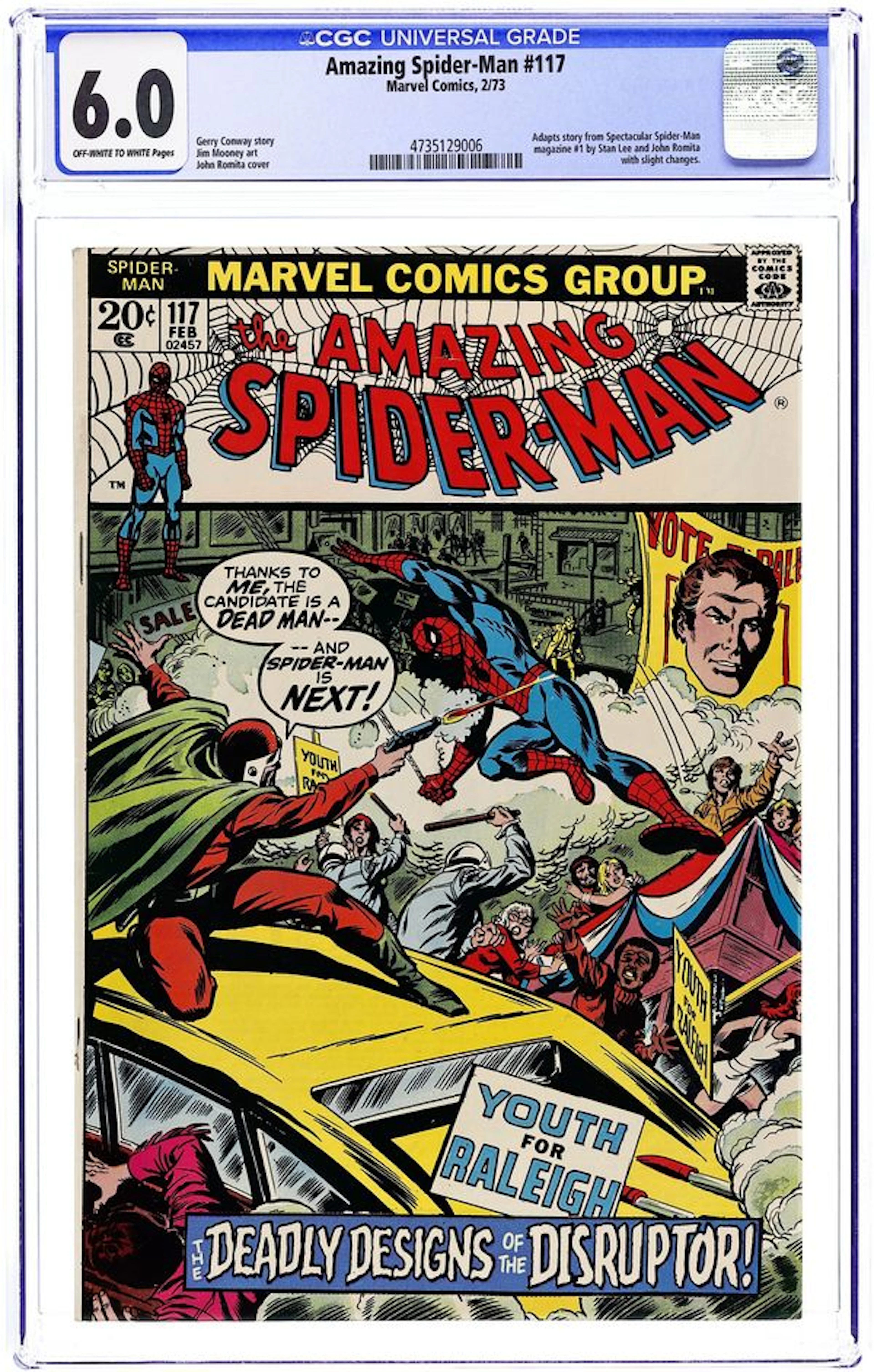 Amazing Spider-Man (1963 1st Series) 117 CGC 6.0