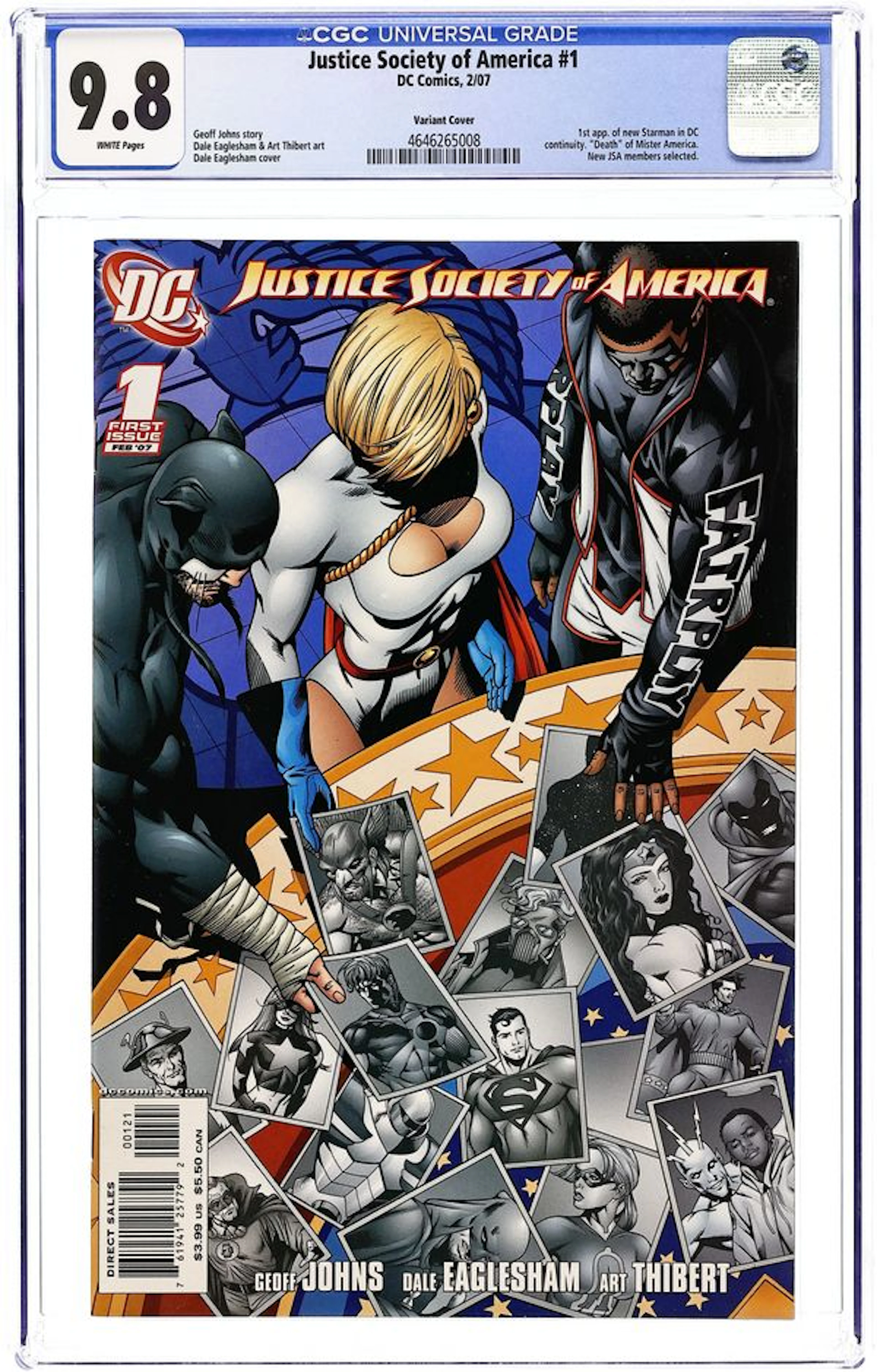 Justice Society of America (2006 3rd Series) 1B CGC 9.8