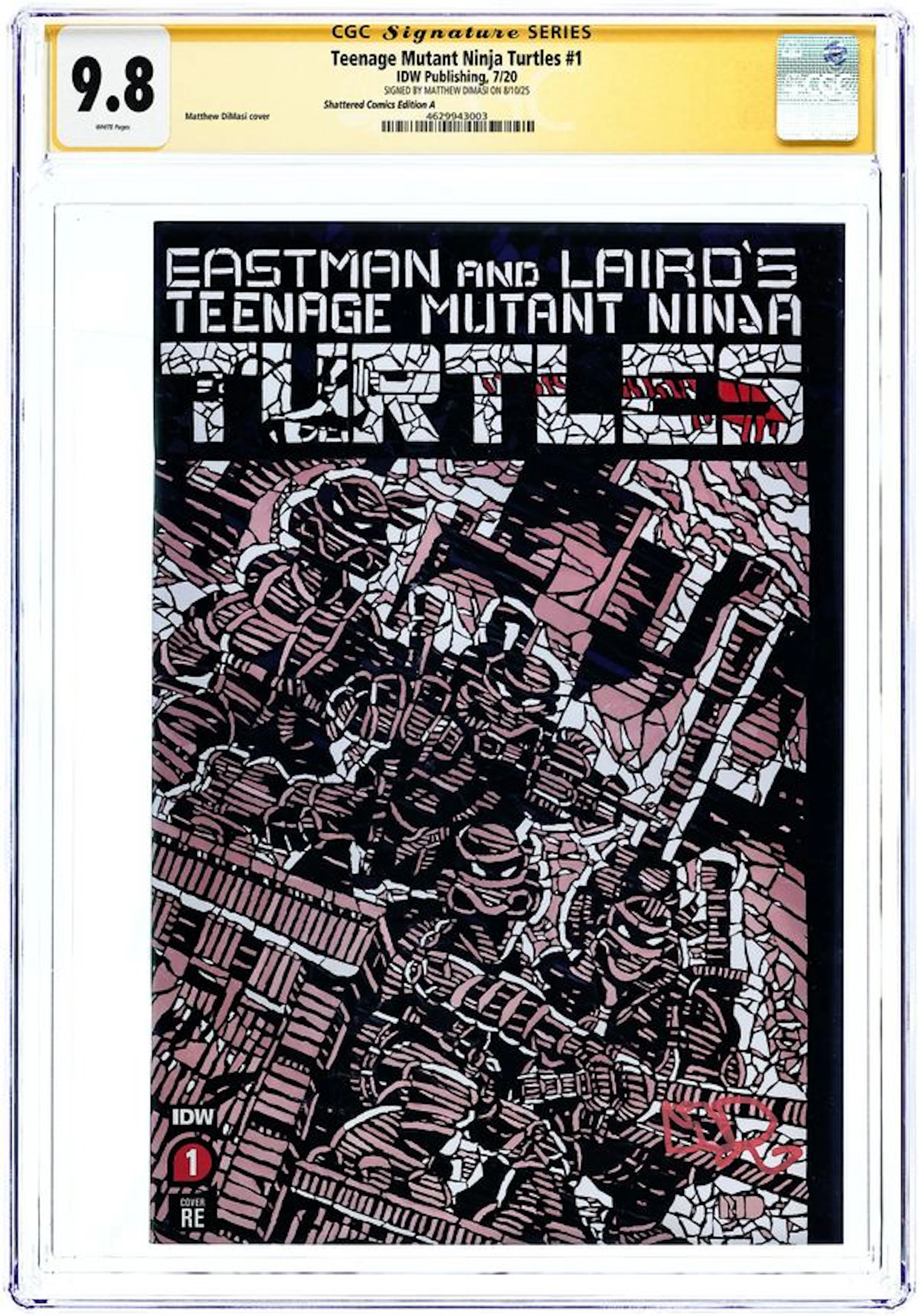 Teenage Mutant Ninja Turtles (2020 IDW) #1 Reprint 1SHATTERED.A CGC