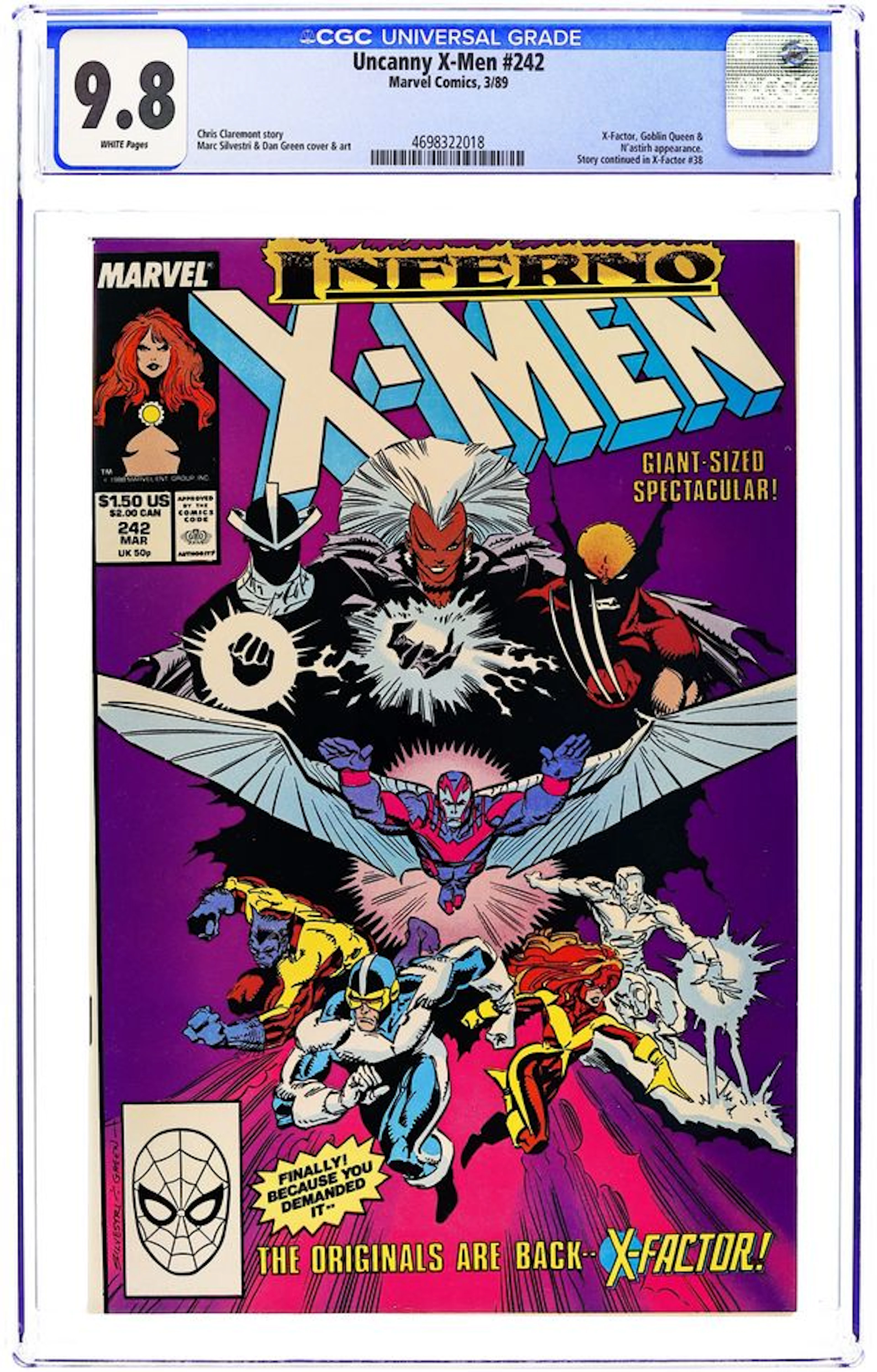 Uncanny X-Men (1963 1st Series) 242 CGC 9.8