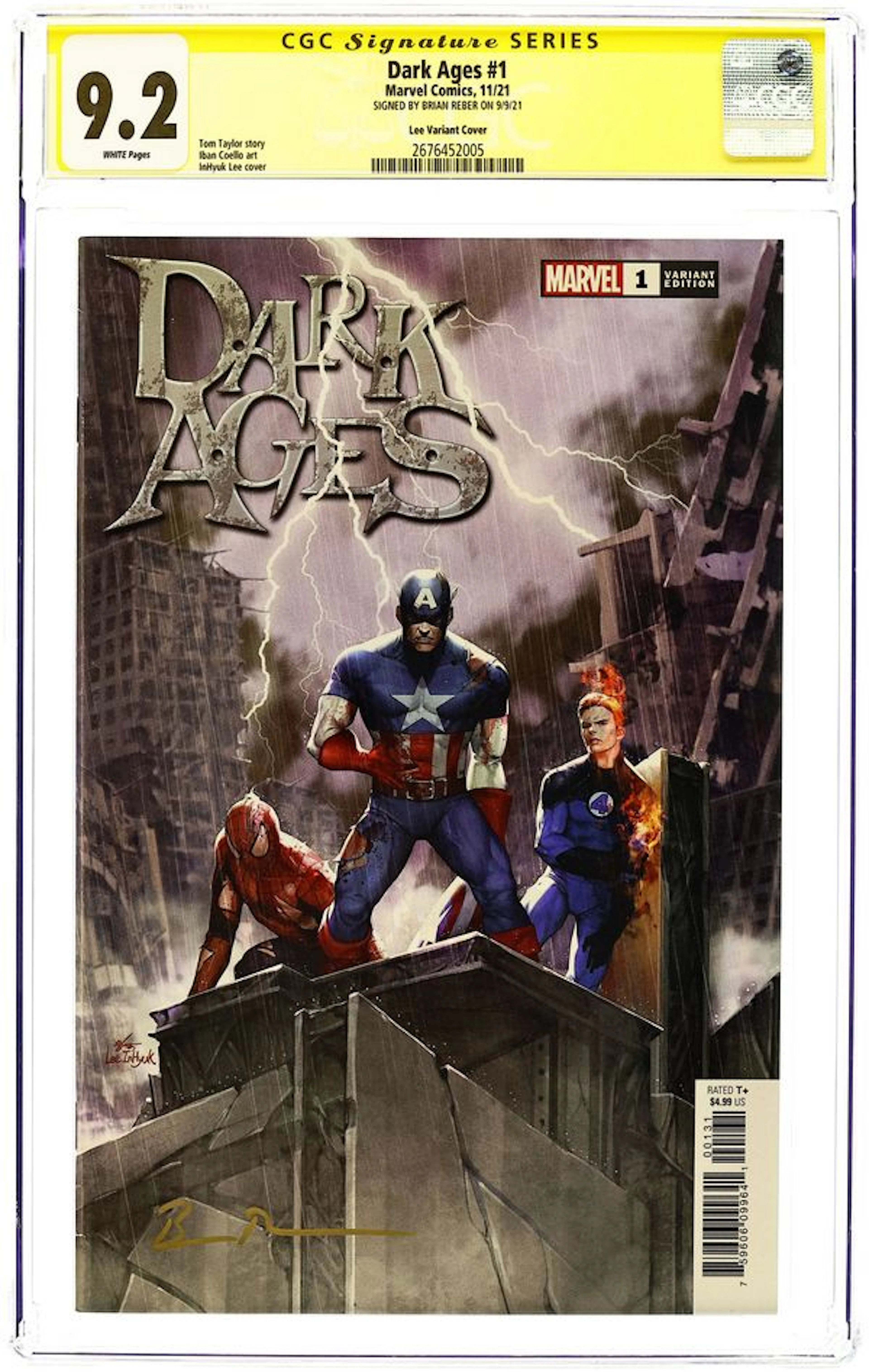 Dark Ages (2021 Marvel) 1C CGC 9.2 SS Reber