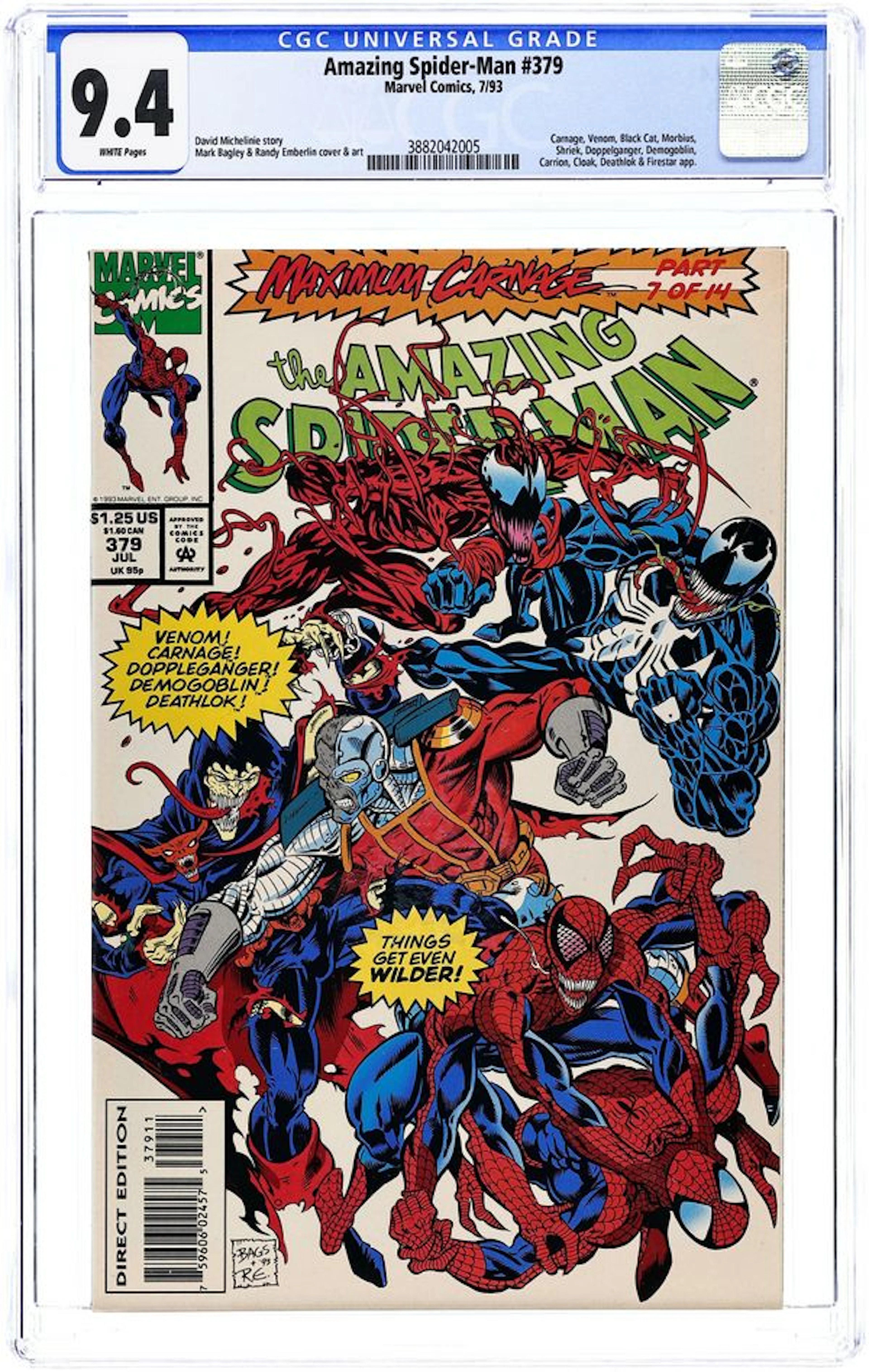 Amazing Spider-Man (1963 1st Series) 379 CGC 9.4