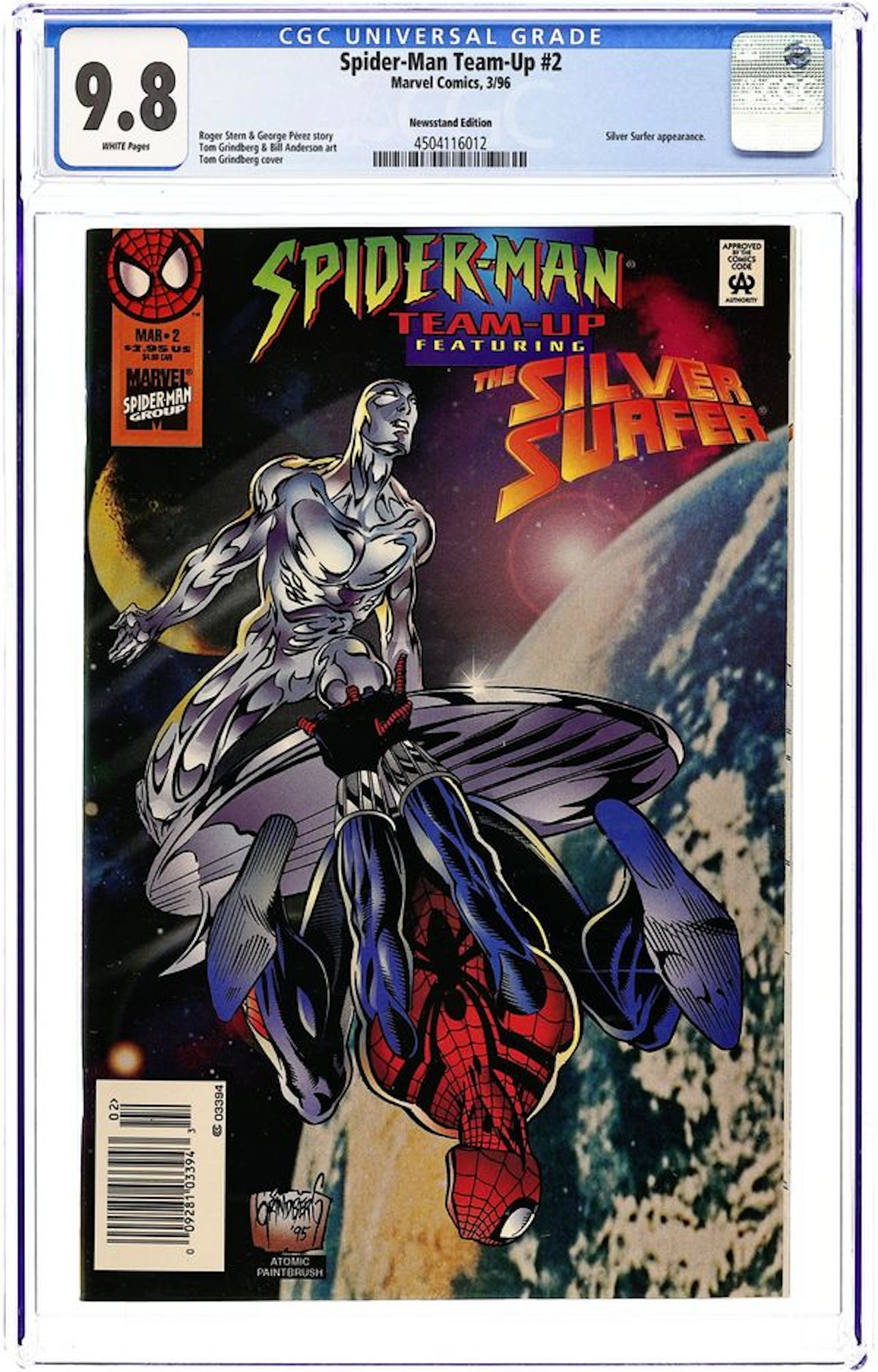 Spider-Man Team-Up (1995 Marvel) 2N CGC 9.8