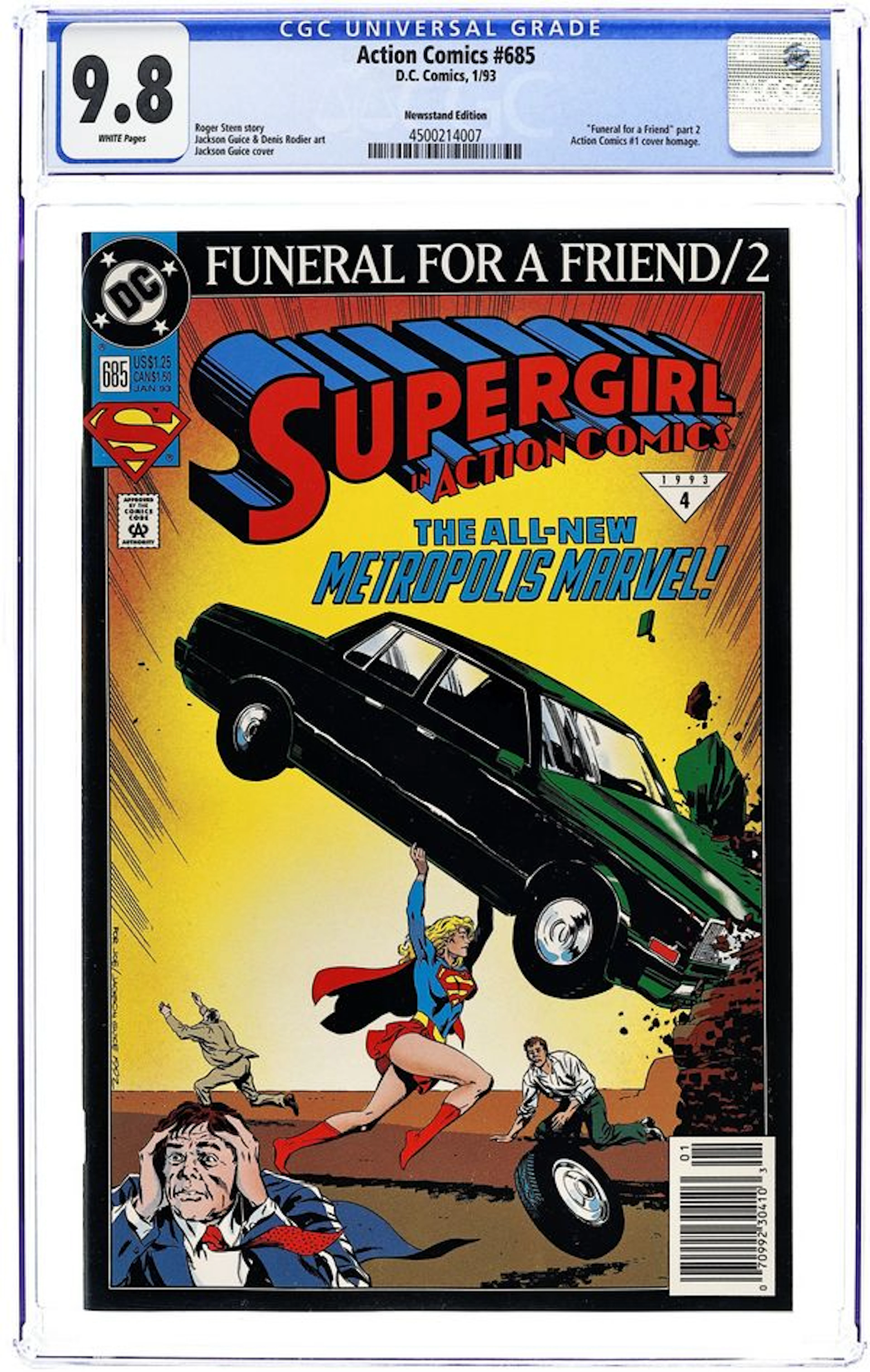 Action Comics (1938 DC) 685N CGC 9.8