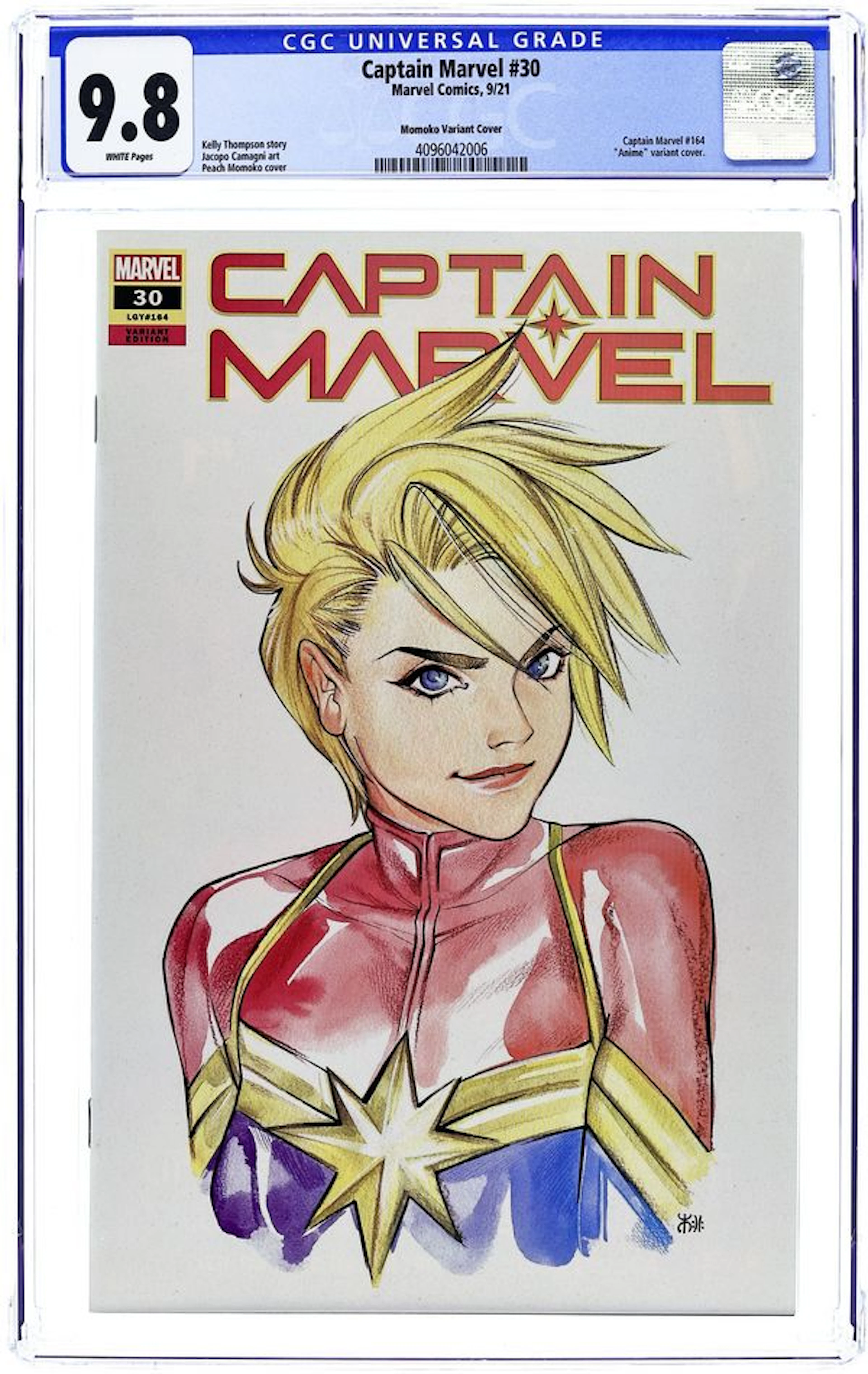 Captain Marvel (2019 11th Series) 30C CGC 9.8
