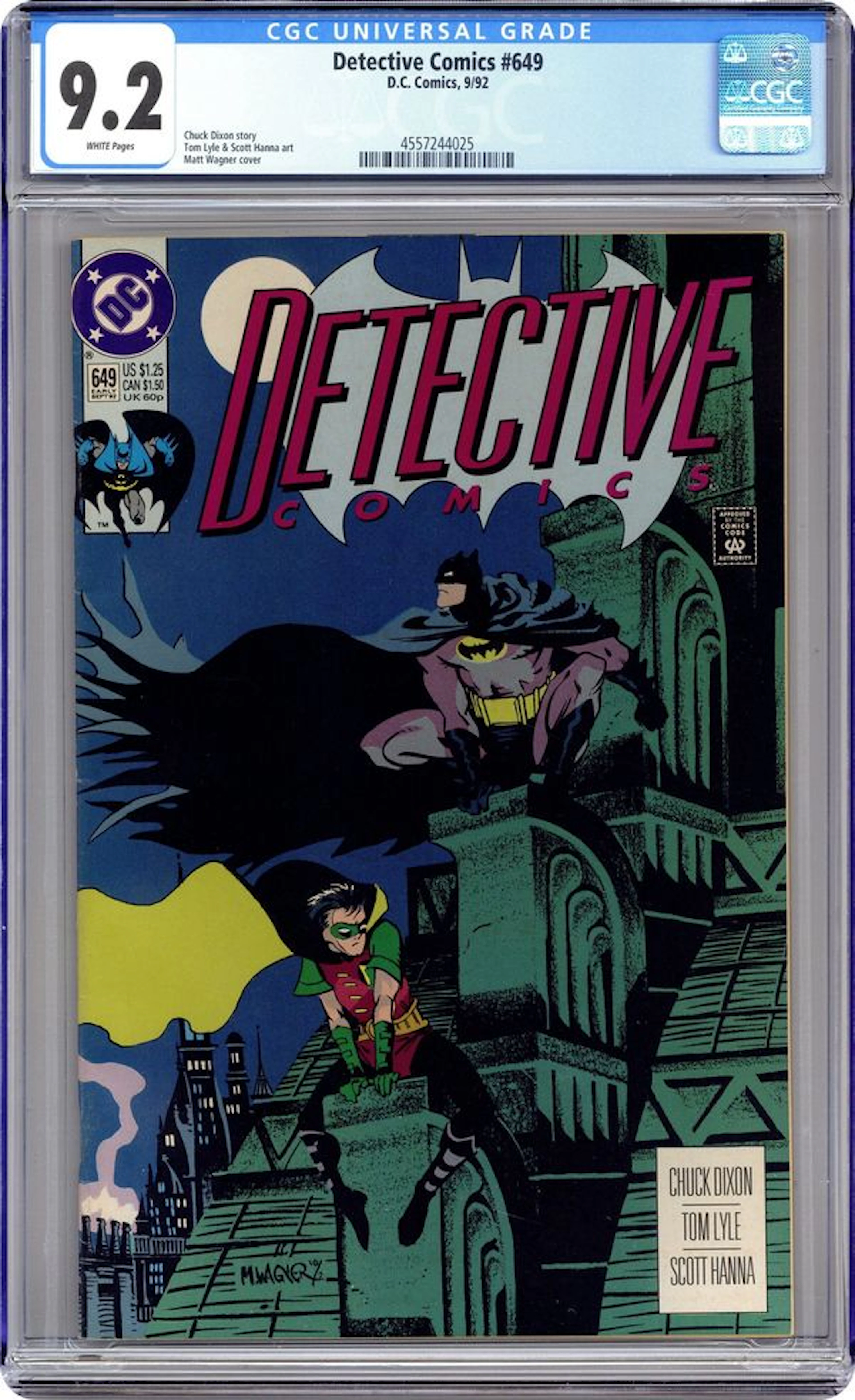 Detective Comics (1937 1st Series) 649 CGC 9.2
