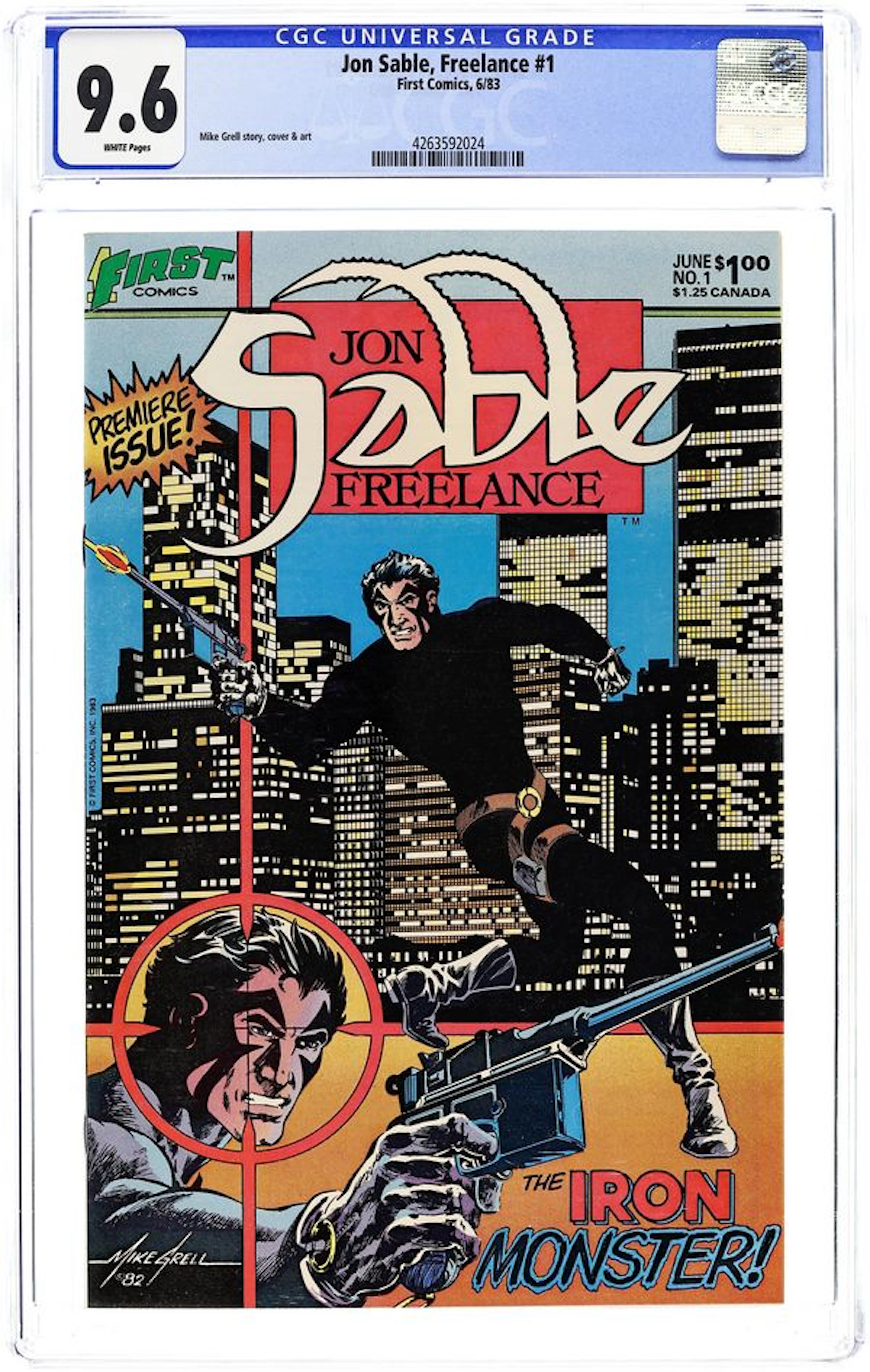 Jon Sable Freelance (1983) 1 CGC 9.6
