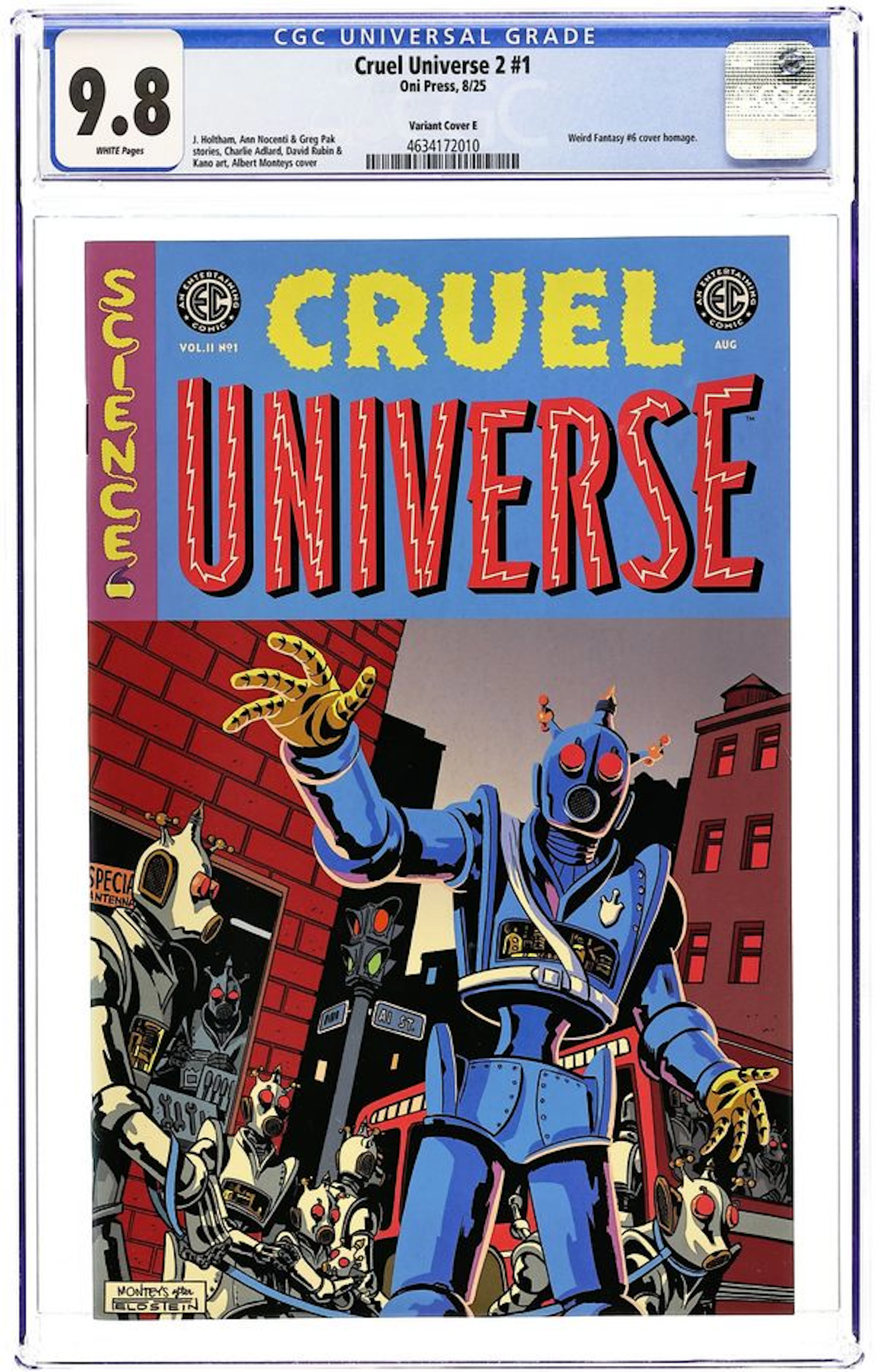 EC Cruel Universe (2025 Oni Press) Volume 2 1E CGC 9.8