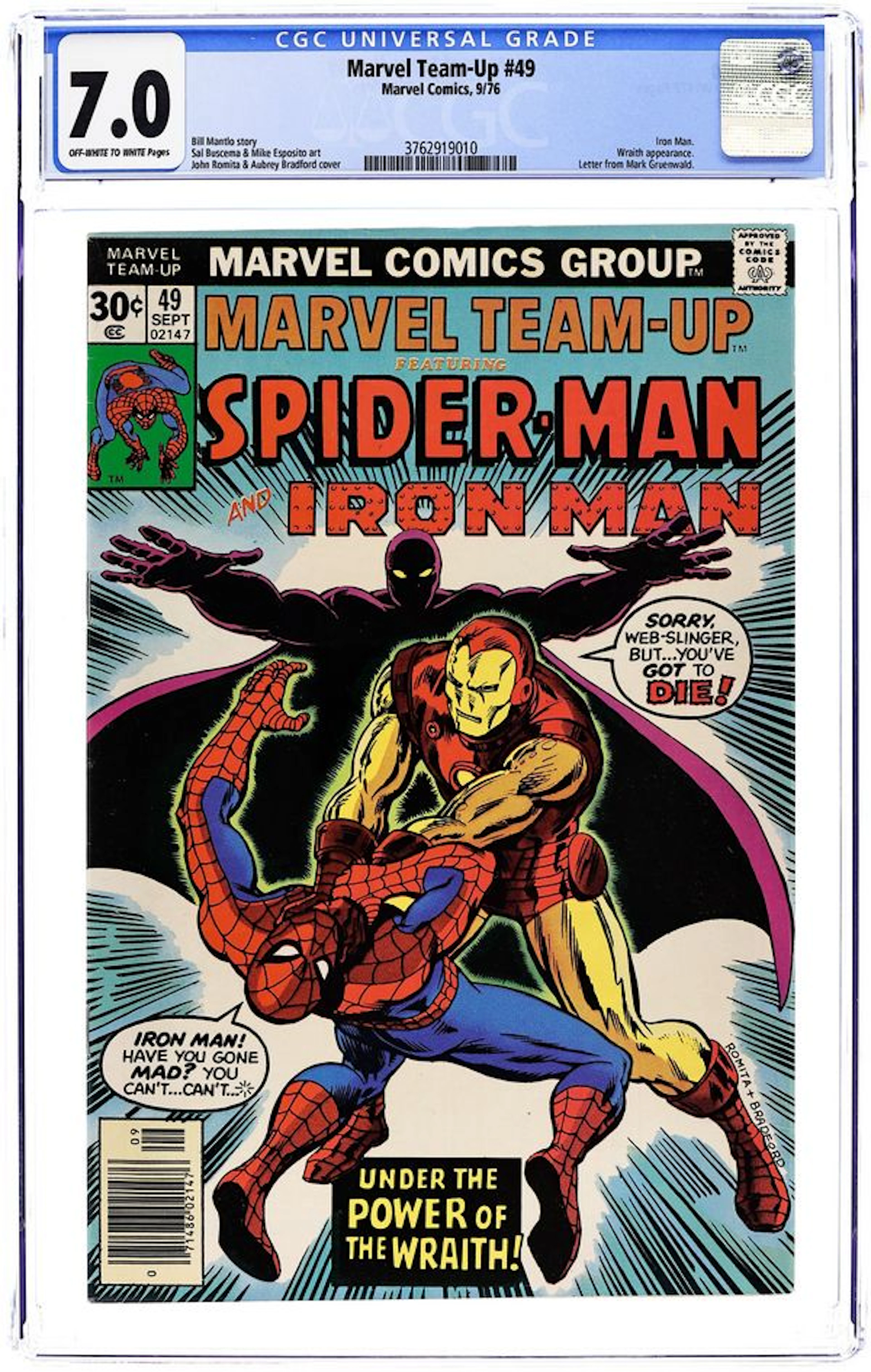 Marvel Team-Up (1972 1st Series) 49 CGC 7.0