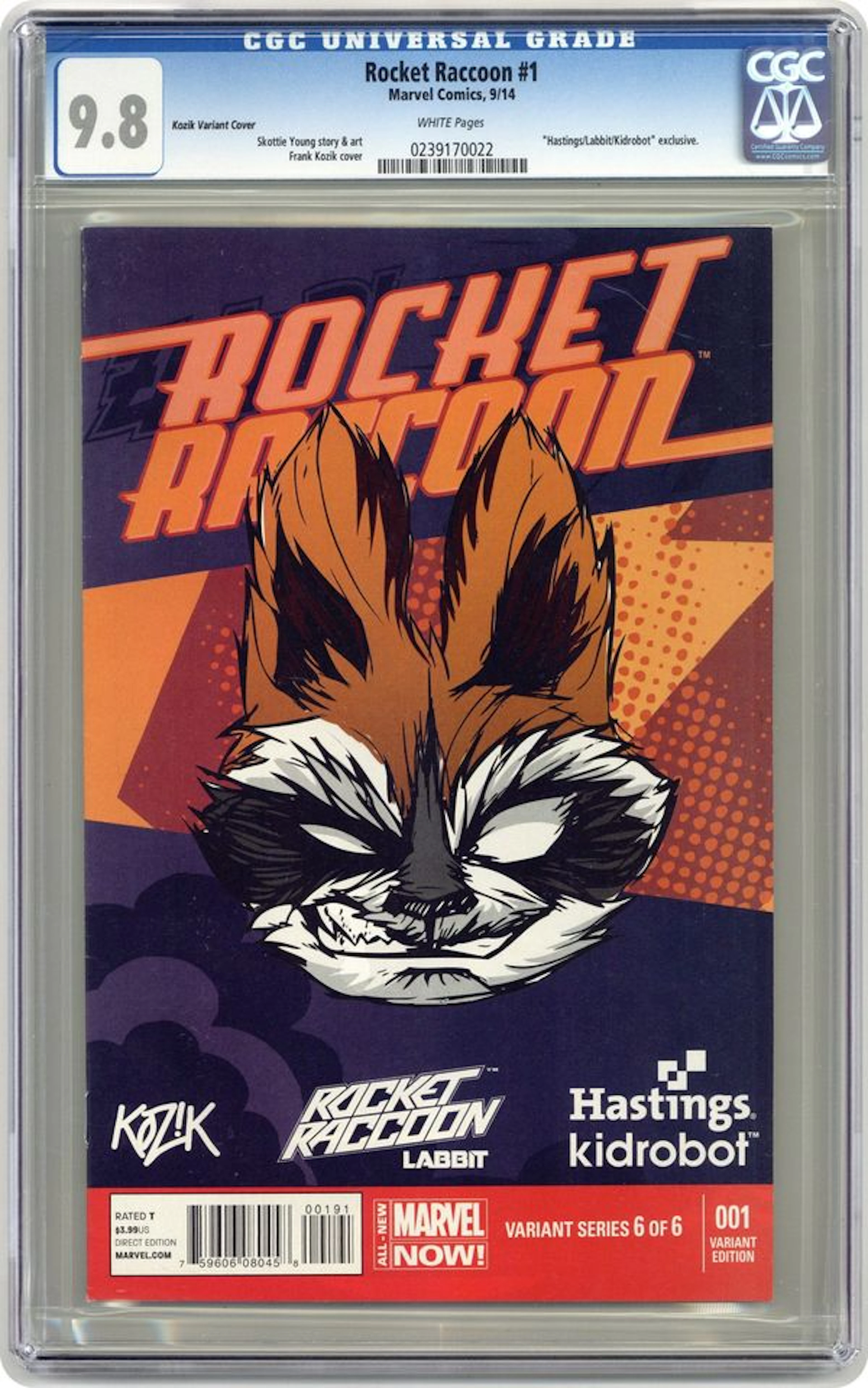 Rocket Raccoon (2014 2nd Series) 1HASTINGS.B CGC 9.8