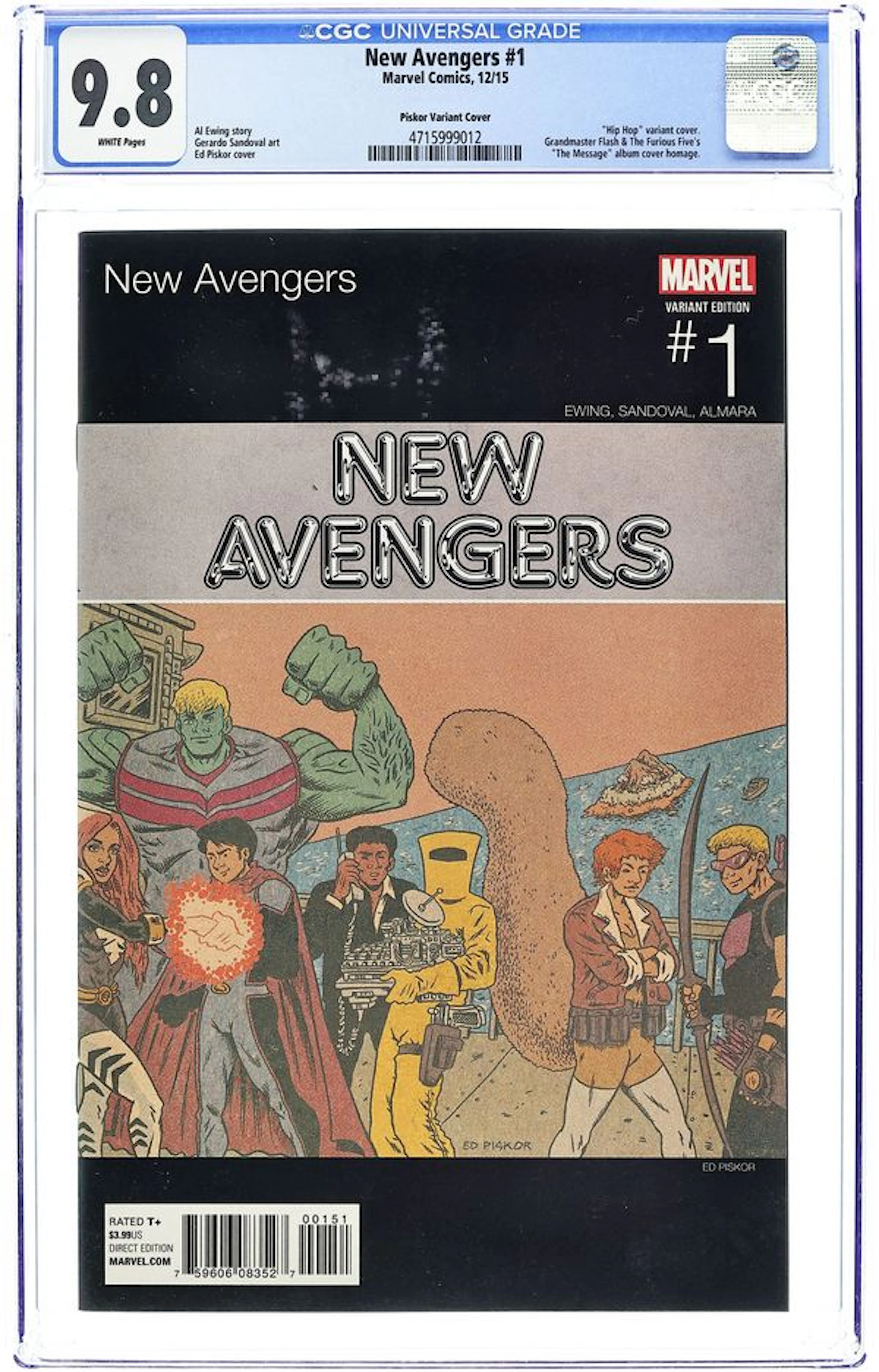 New Avengers (2015 4th Series) 1C CGC 9.8