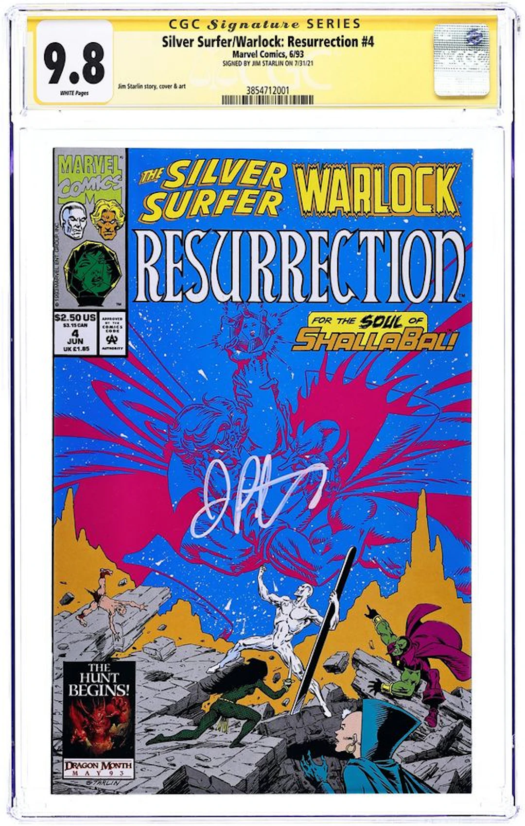 Silver Surfer Warlock Resurrection (1993) 4 CGC 9.8 SS Starlin