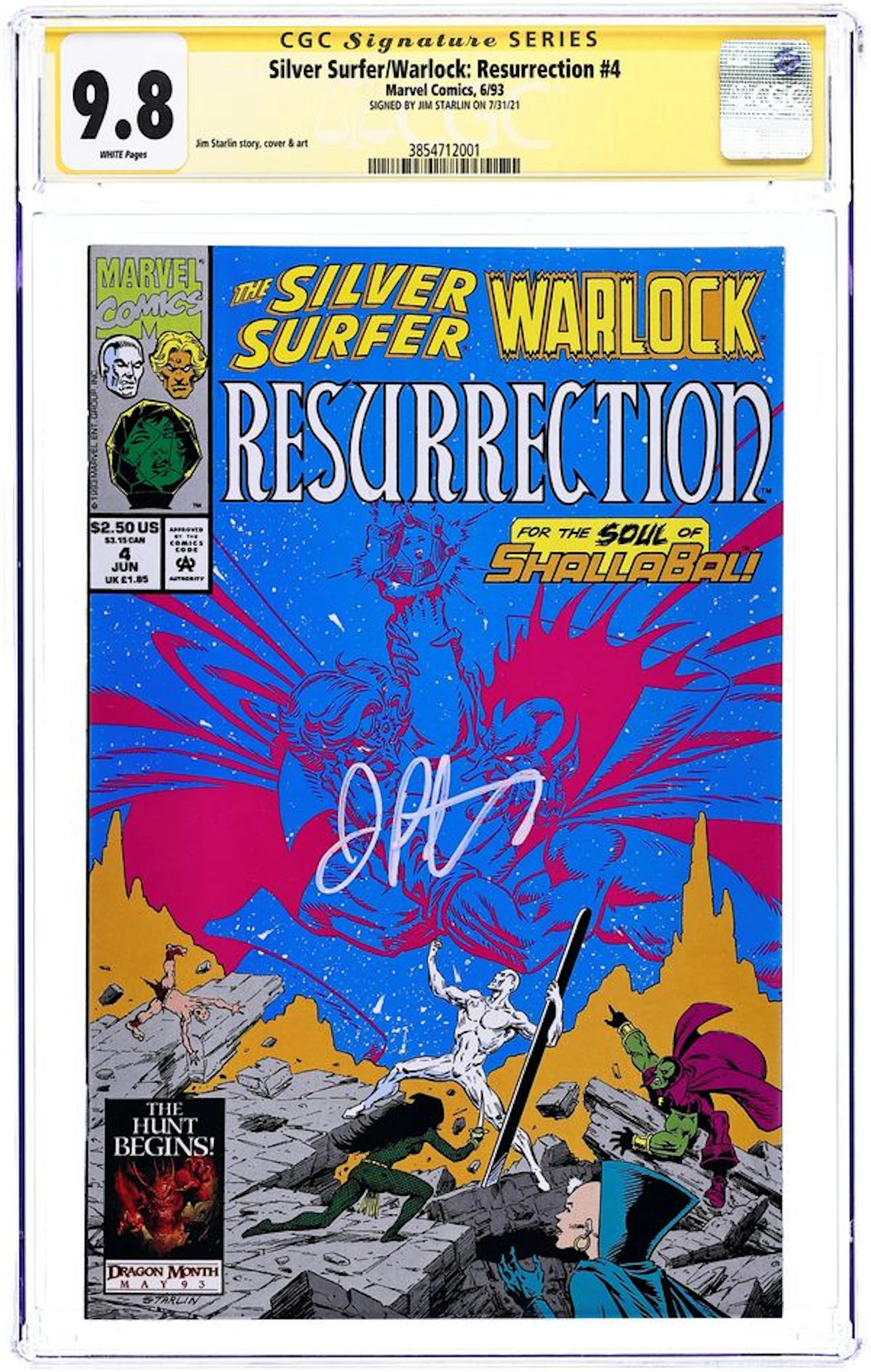 Silver Surfer Warlock Resurrection (1993) 4 CGC 9.8 SS Starlin