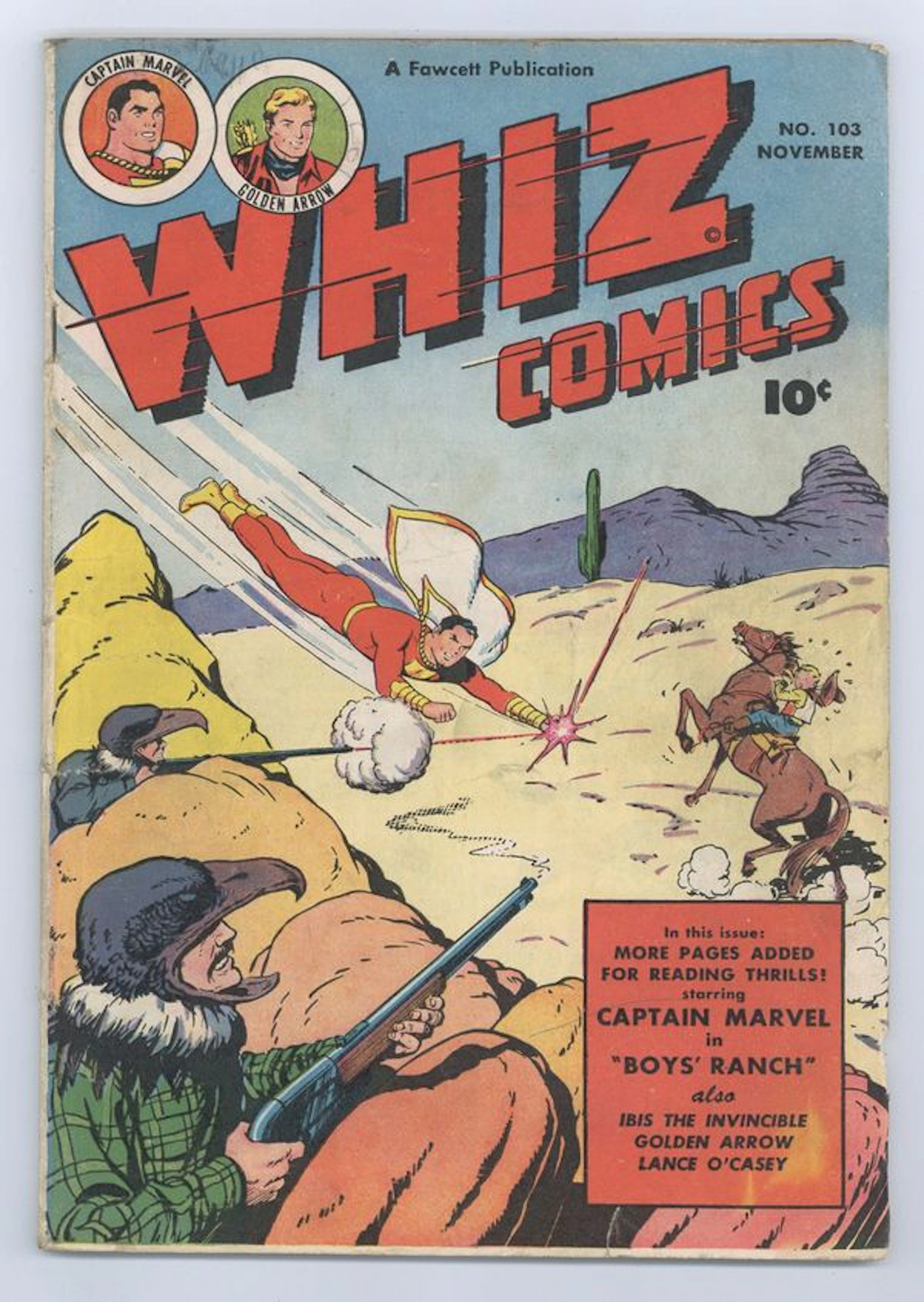Whiz Comics (1940 Fawcett) 103 GD+ 2.5