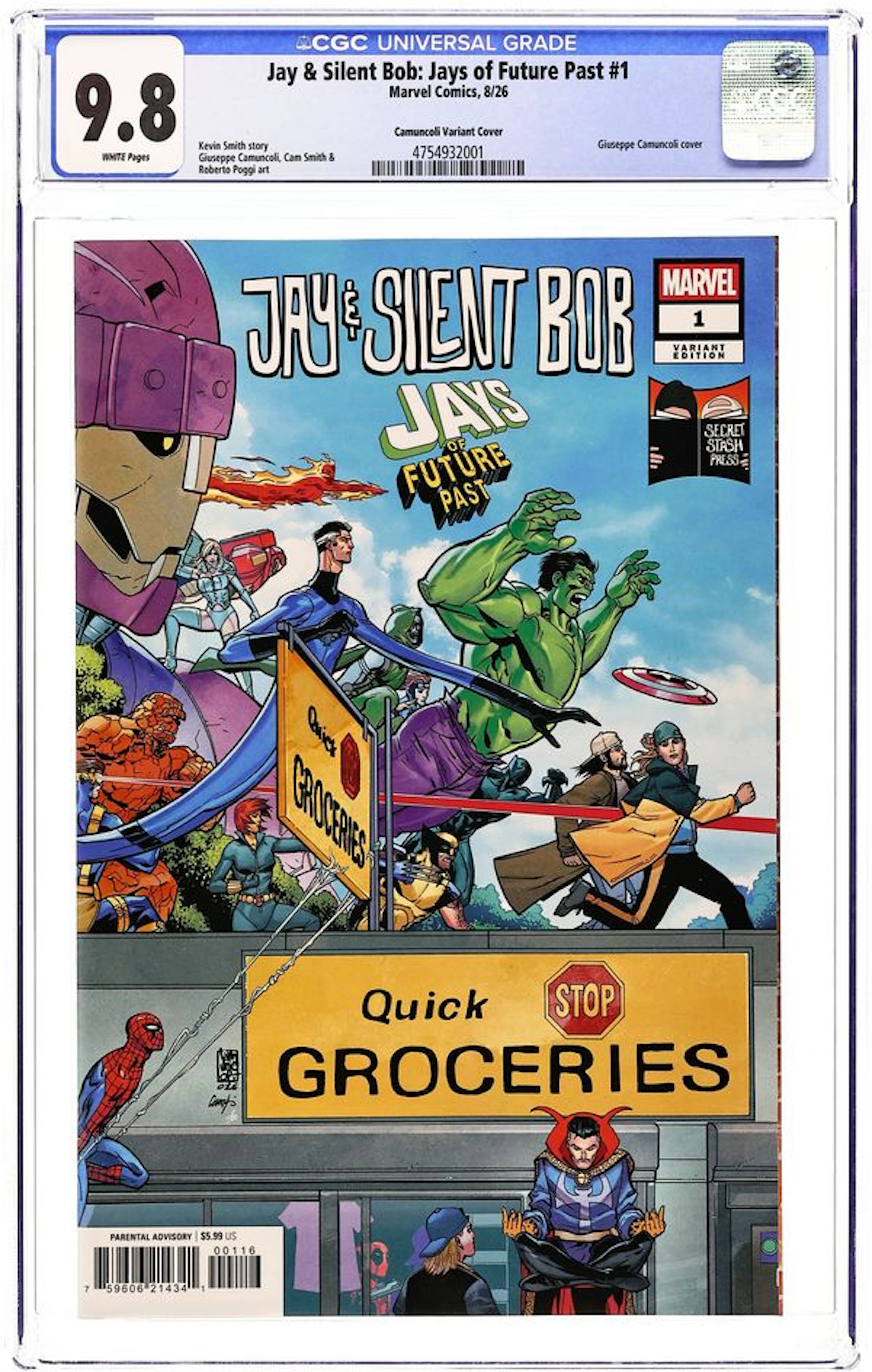 Jay and Silent Bob Jays of Future Past (2026 Marvel) 1F CGC 9.8