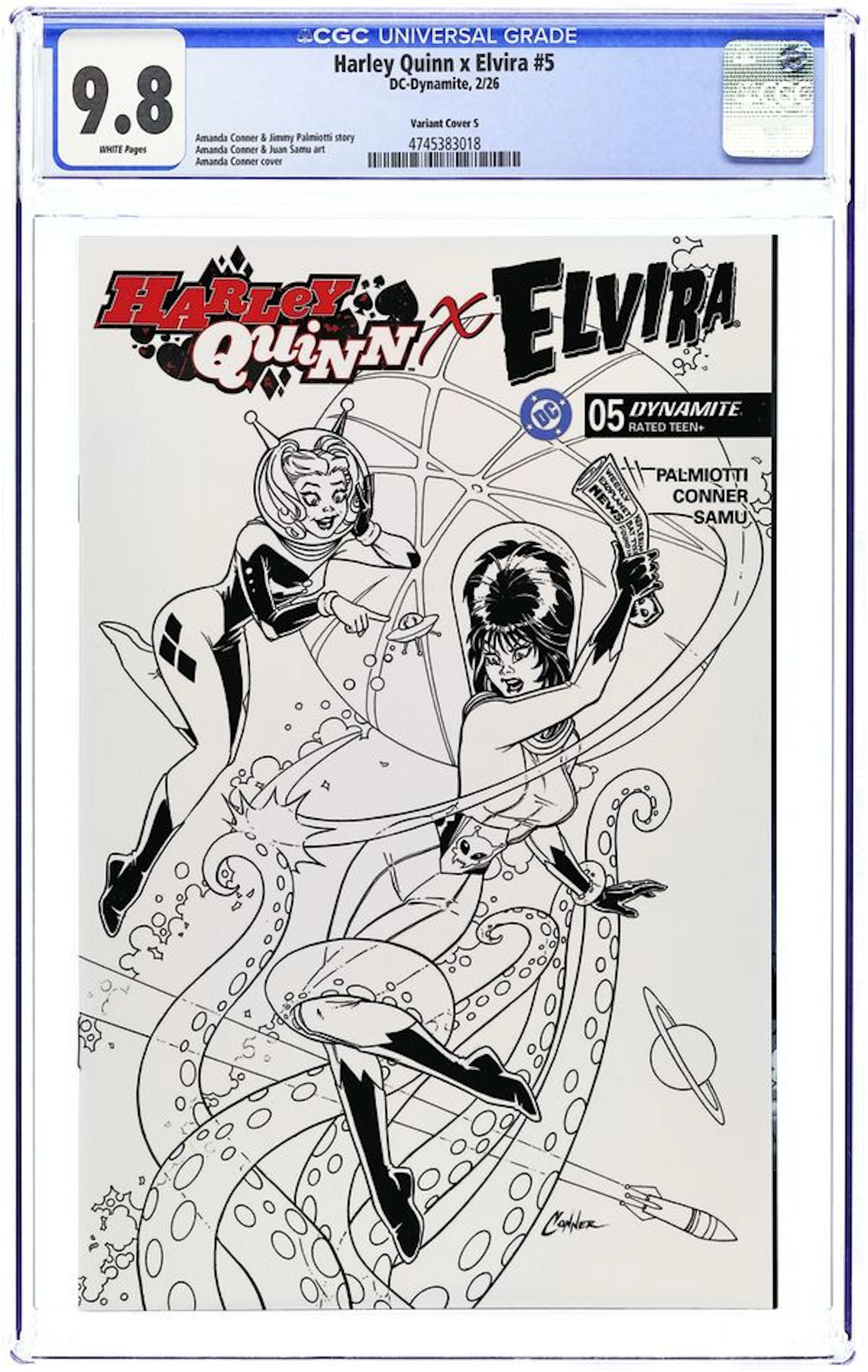 Harley Quinn x Elvira (2025 Dynamite) 5S CGC 9.8