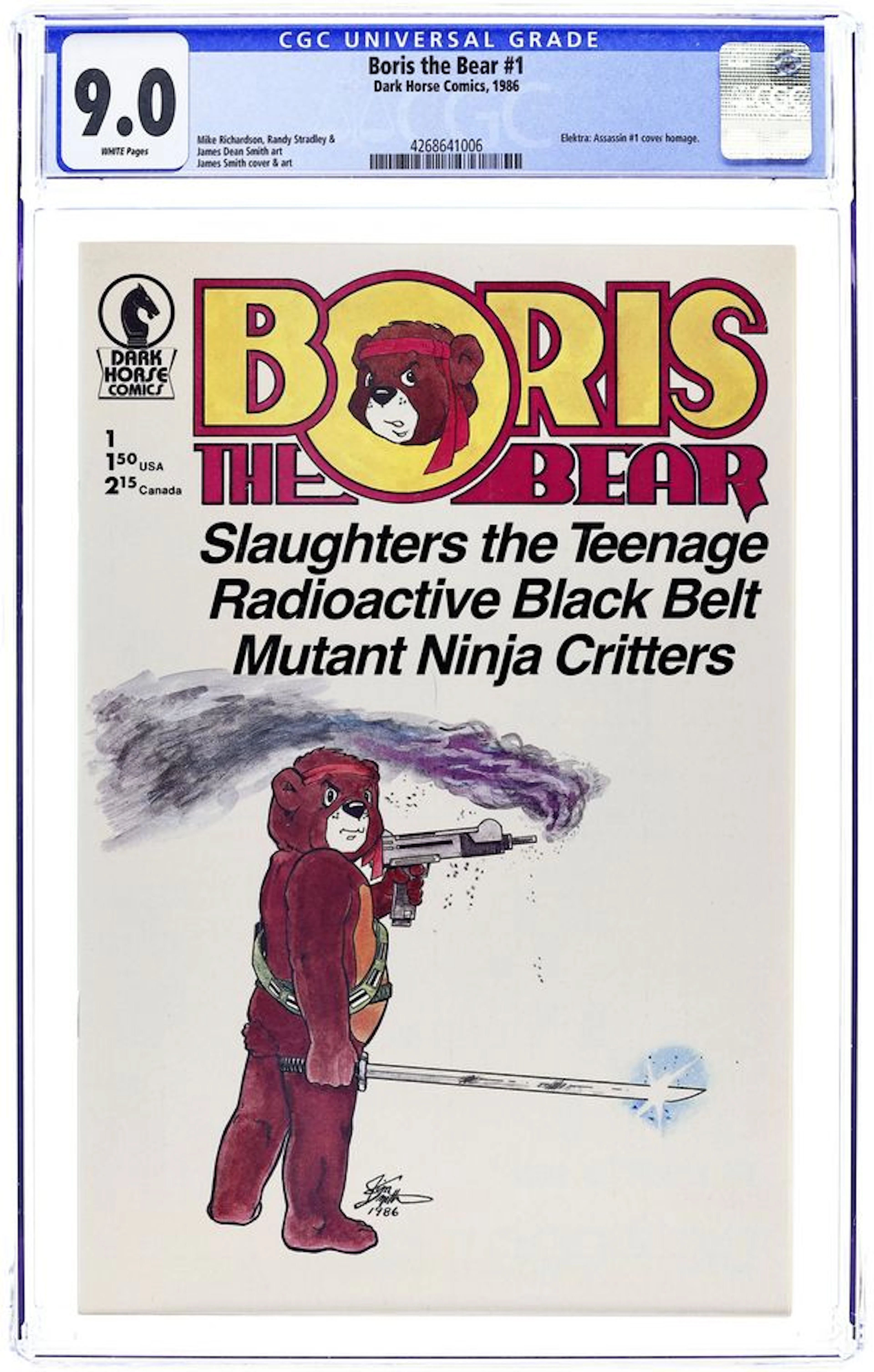 Boris the Bear (1986 Dark Horse) 1 CGC 9.0