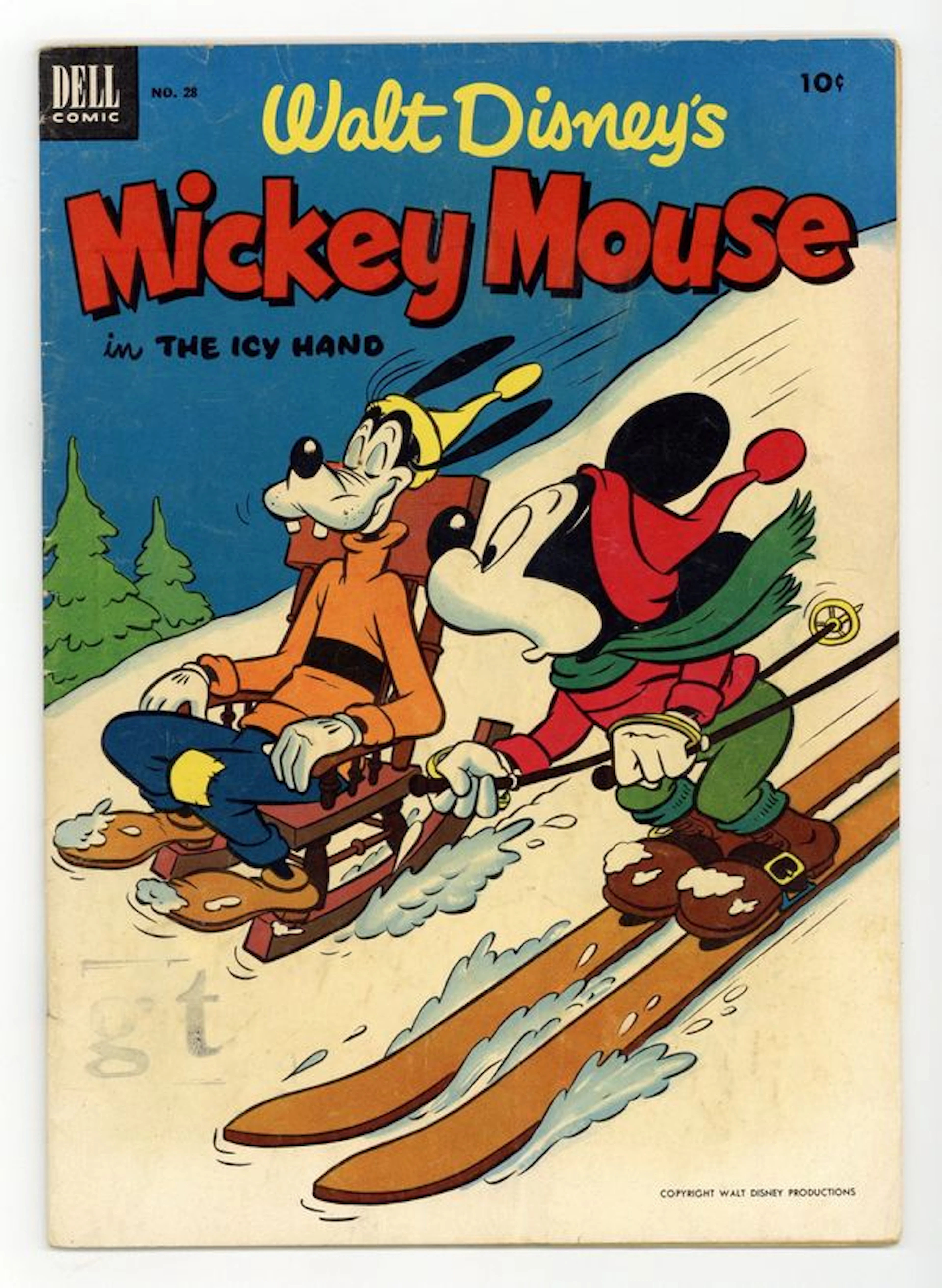 Mickey Mouse (1953-1987 Dell/Gold Key/Gladstone) 28 VG- 3.5