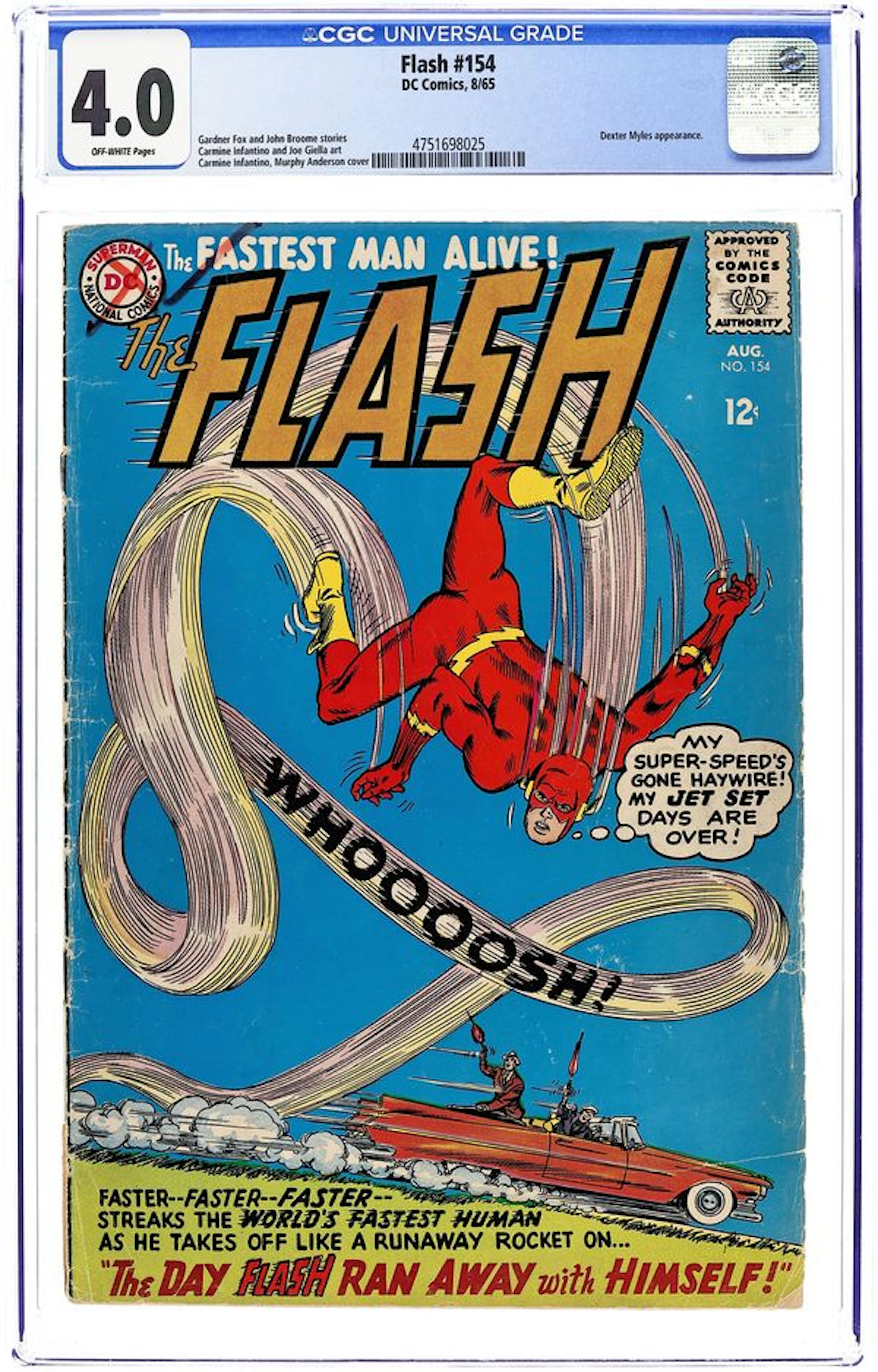 Flash (1959 1st Series DC) 154 CGC 4.0