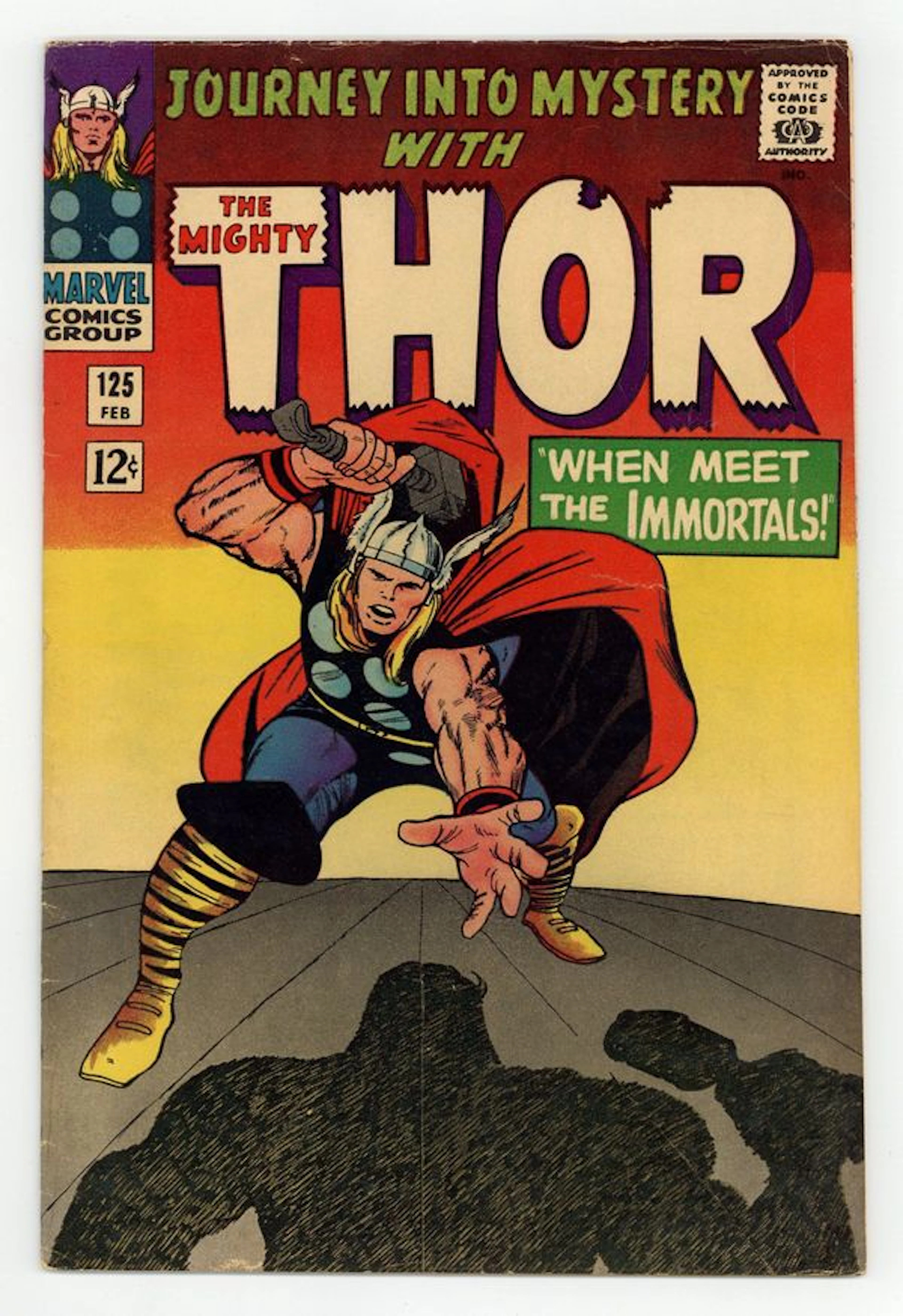 Thor (1962 Marvel 1st Series Journey Into Mystery) 125 VG- 3.5