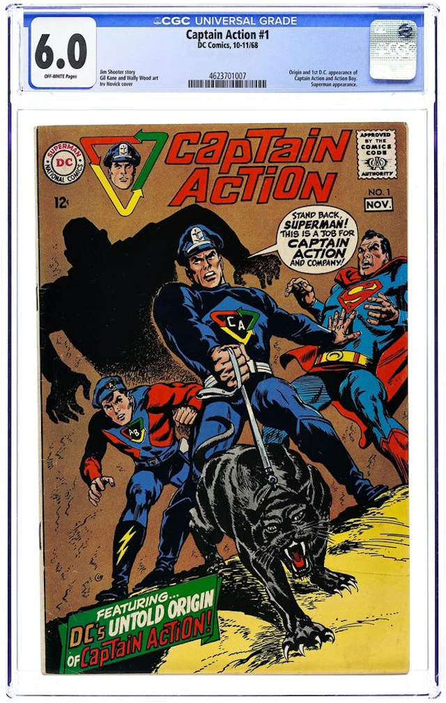 Captain Action (1968 DC National) 1 CGC 6.0