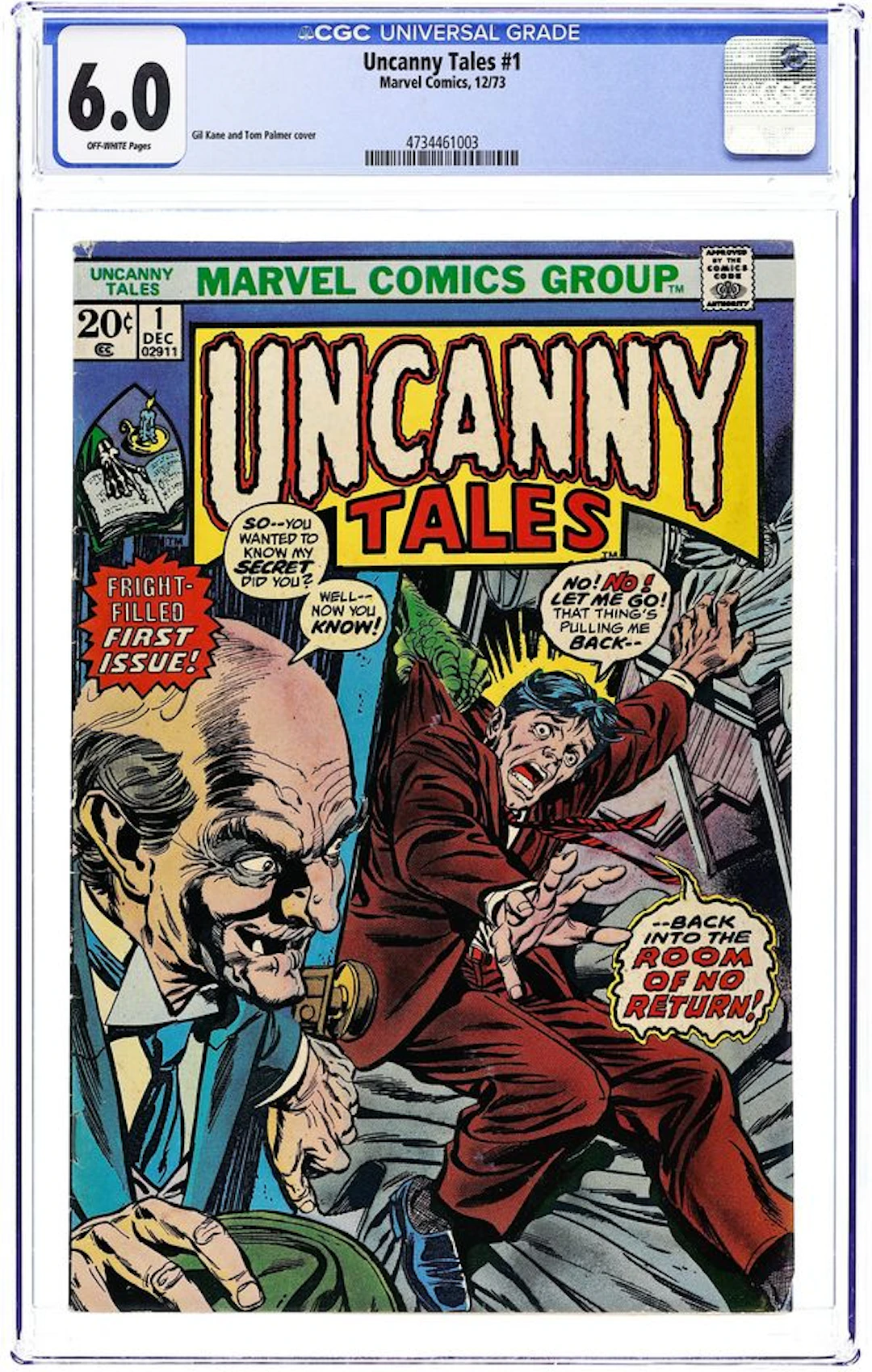 Uncanny Tales (1973 Marvel) 1 CGC 6.0