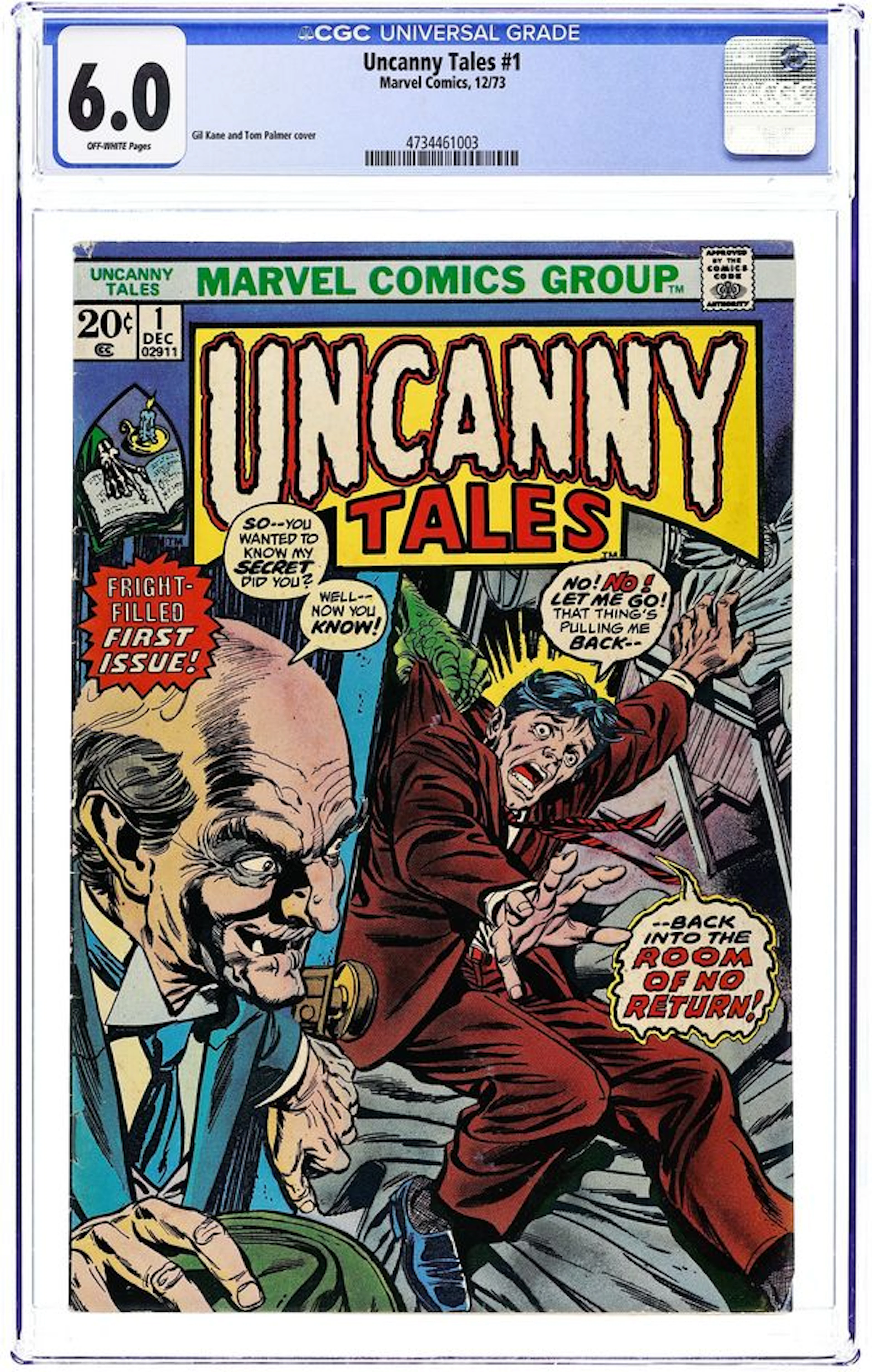 Uncanny Tales (1973 Marvel) 1 CGC 6.0