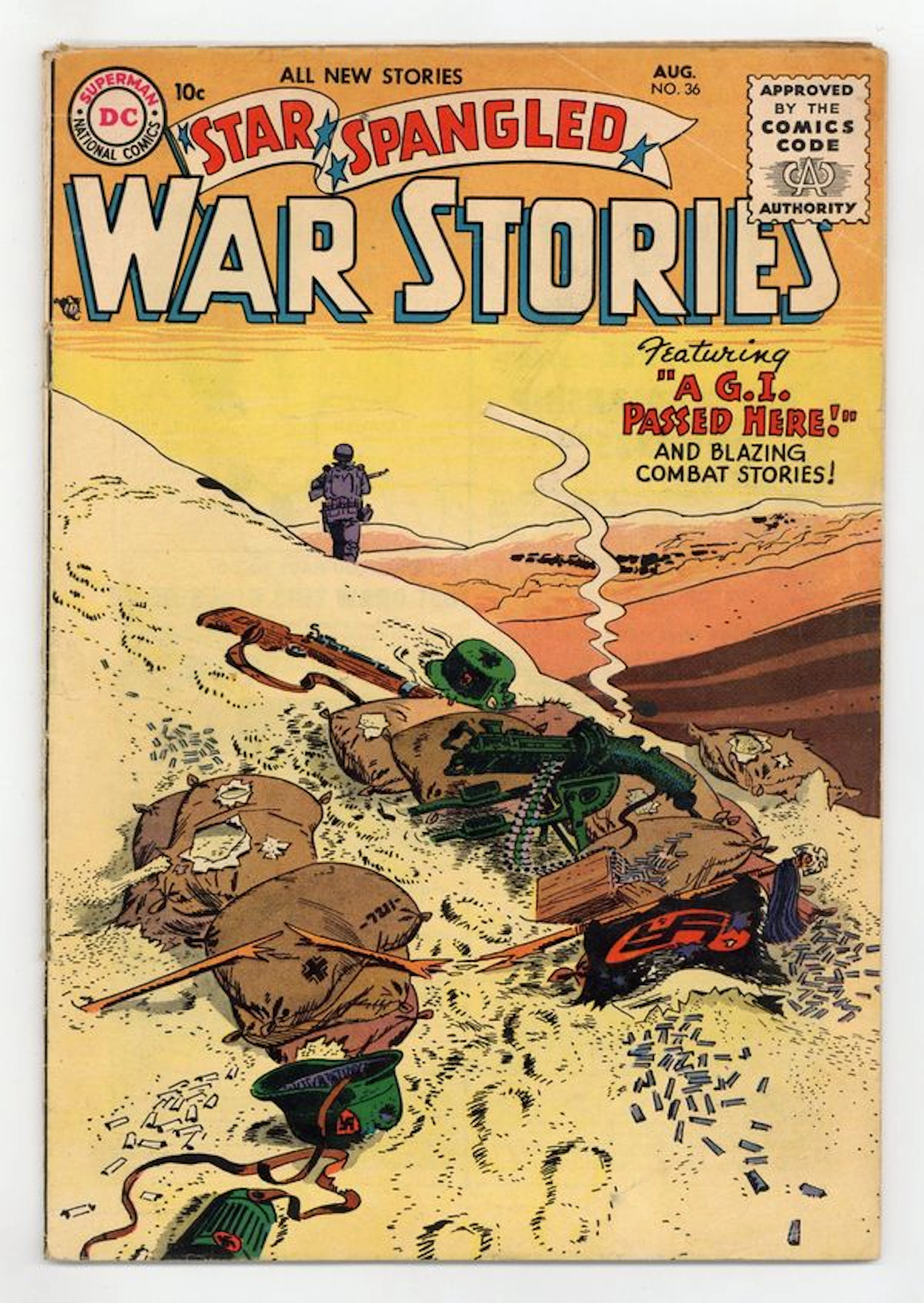 Star Spangled War Stories (1952 DC 2nd Series) 36 VG- 3.5