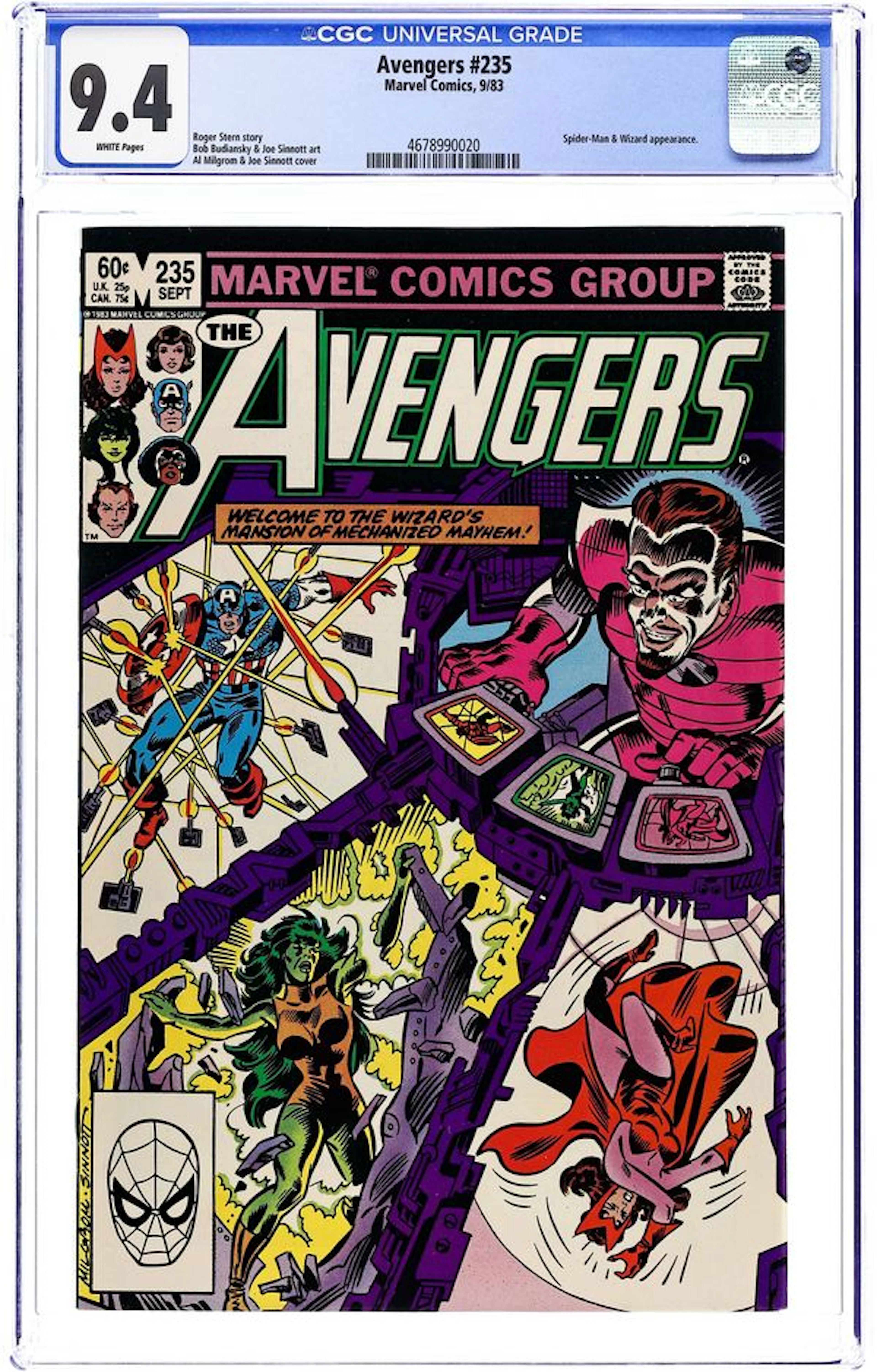 Avengers (1963 1st Series) 235 CGC 9.4