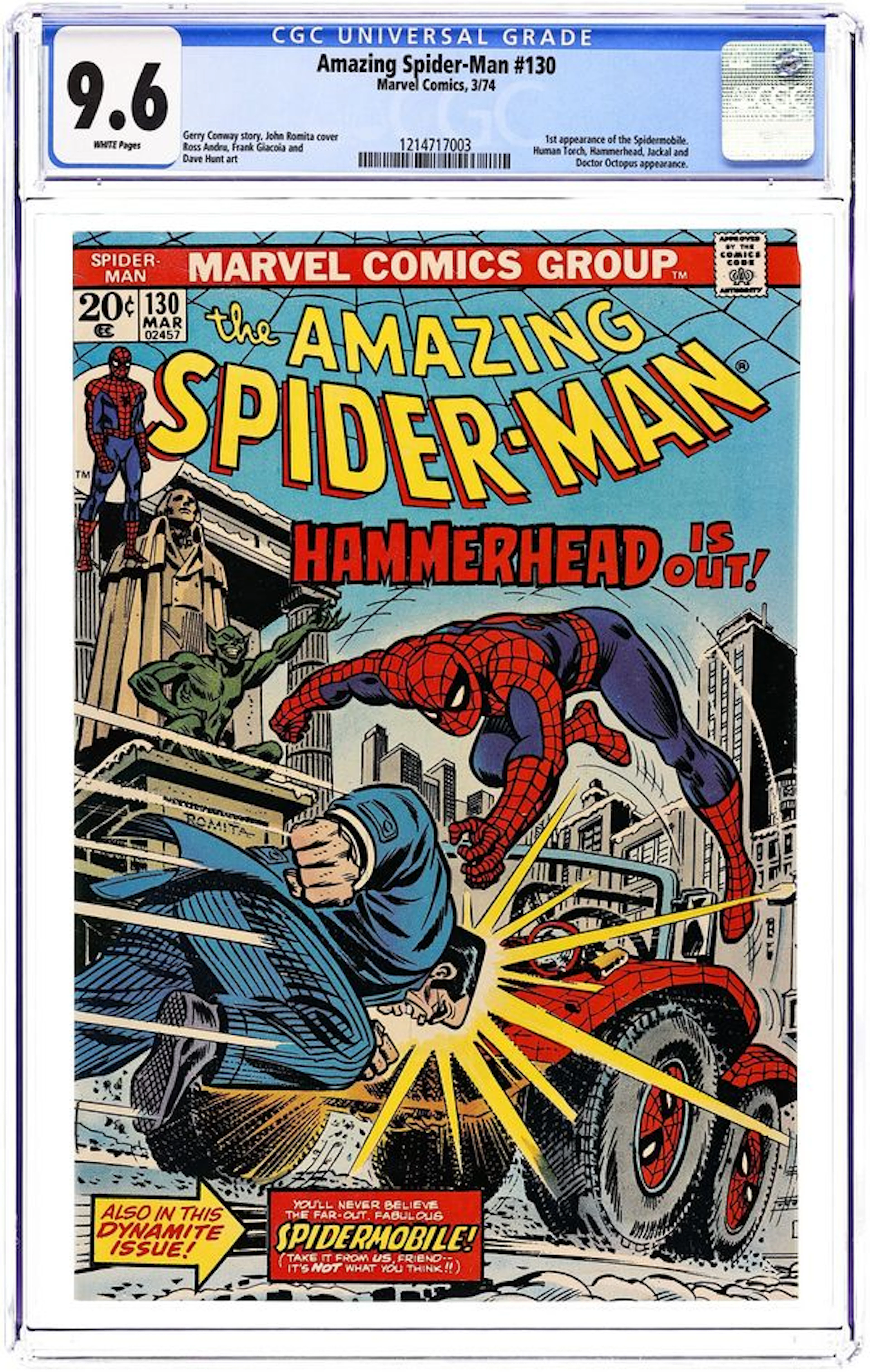 Amazing Spider-Man (1963 1st Series) 130 CGC 9.6