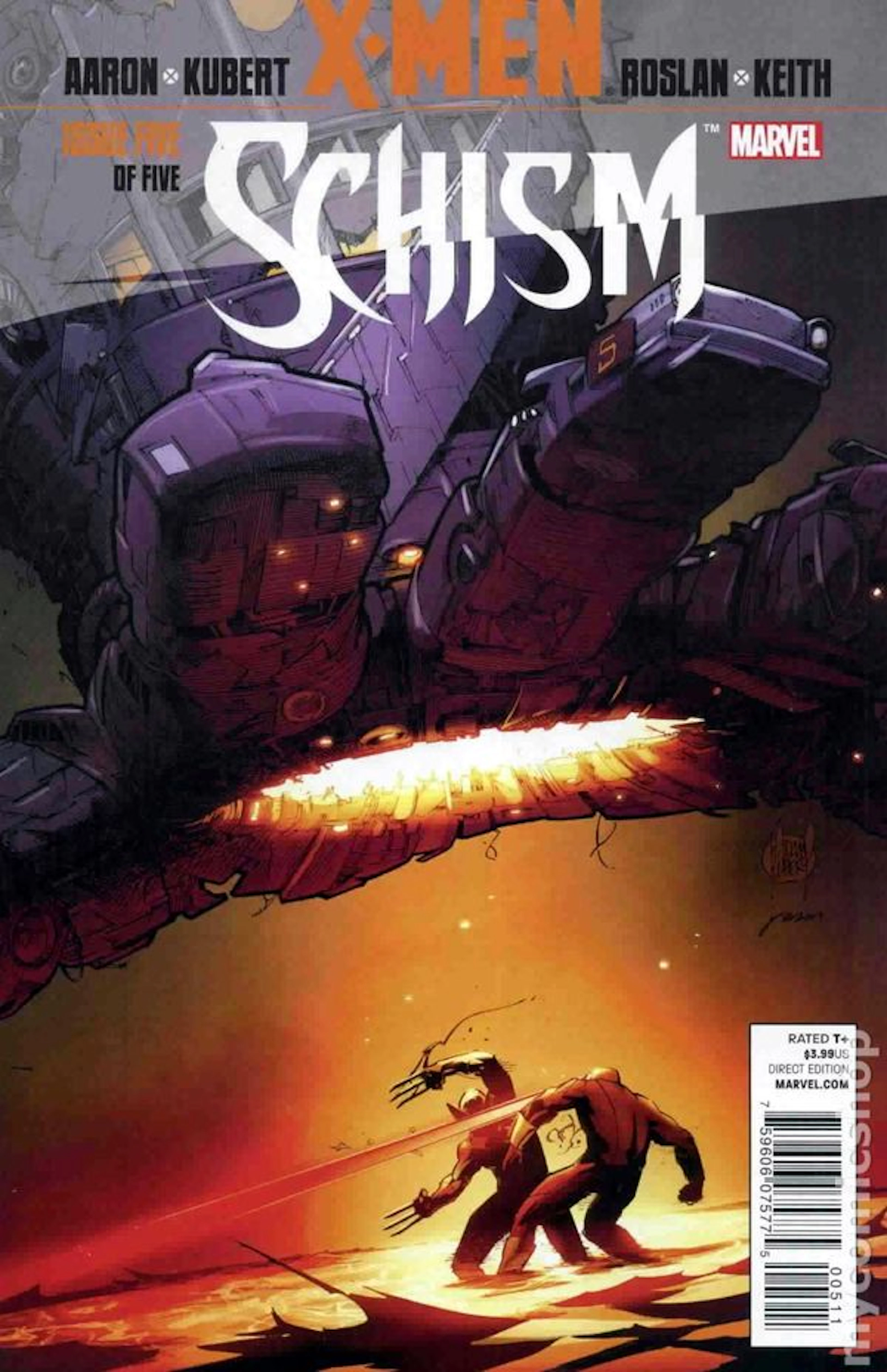 X-Men Schism (2011 Marvel) 5A FN