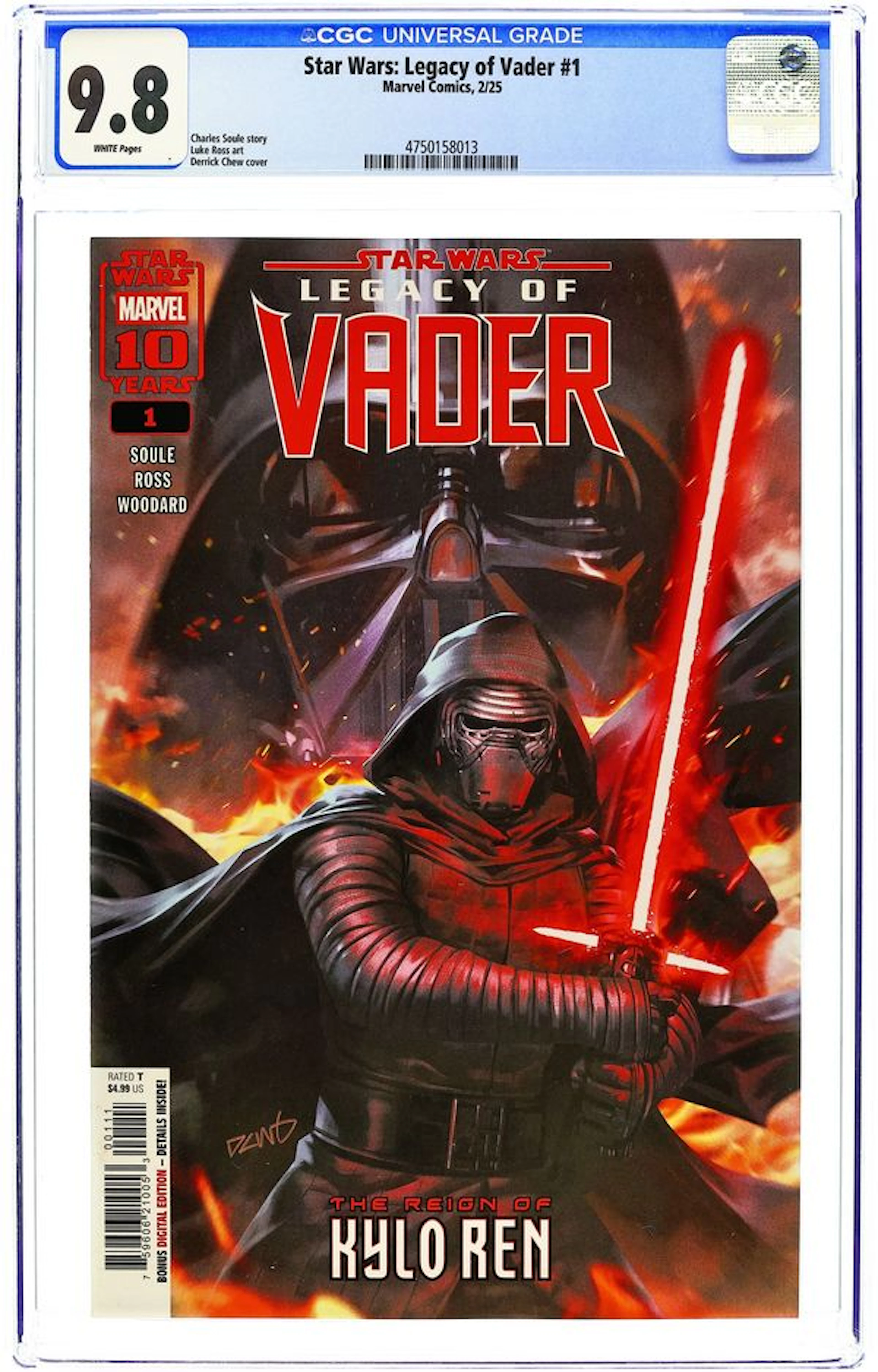 Star Wars Legacy of Vader (2025 Marvel) 1A CGC 9.8