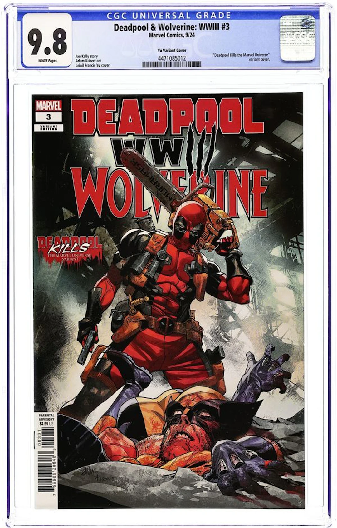 Deadpool and Wolverine WWIII (2024 Marvel) 3C CGC 9.8