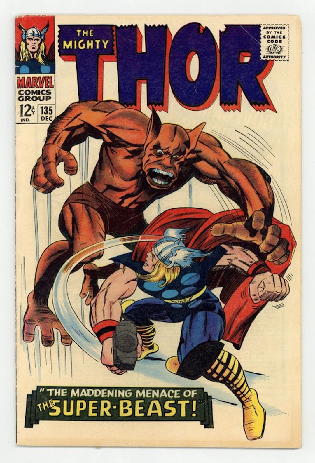 Thor (1962 Marvel 1st Series Journey Into Mystery) 135 GD/VG 3.0