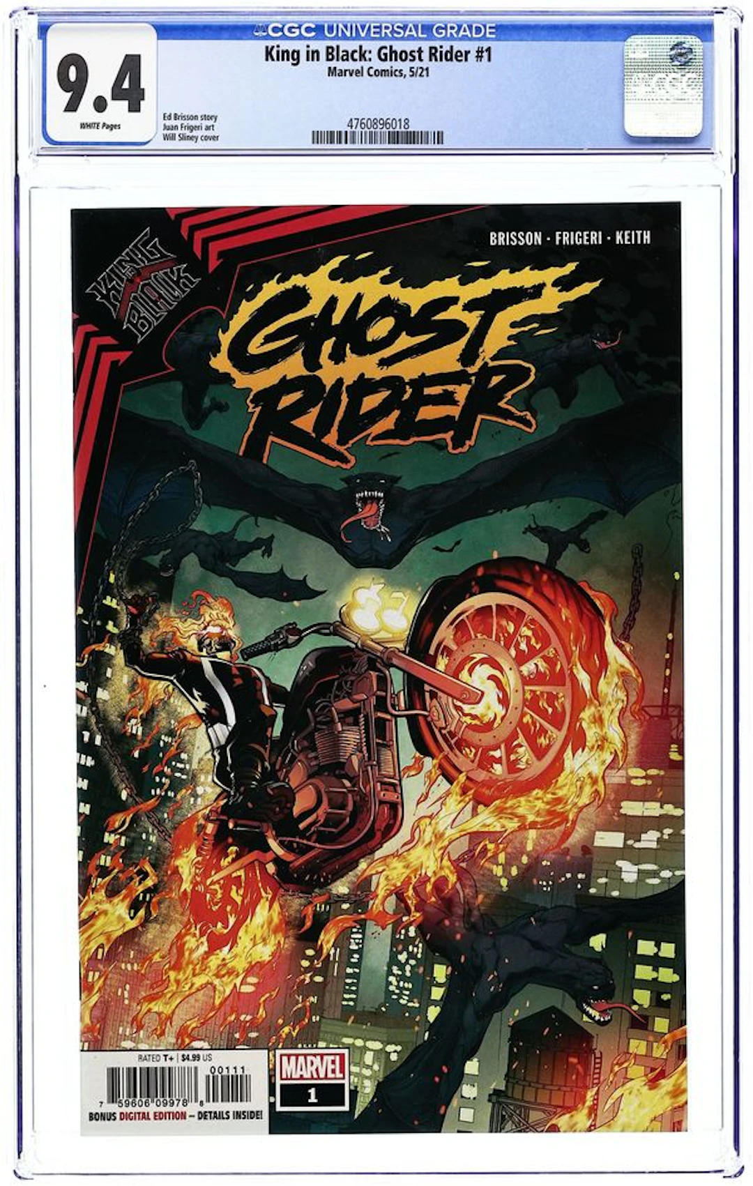 King in Black Ghost Rider (2021 Marvel) 1A CGC 9.4