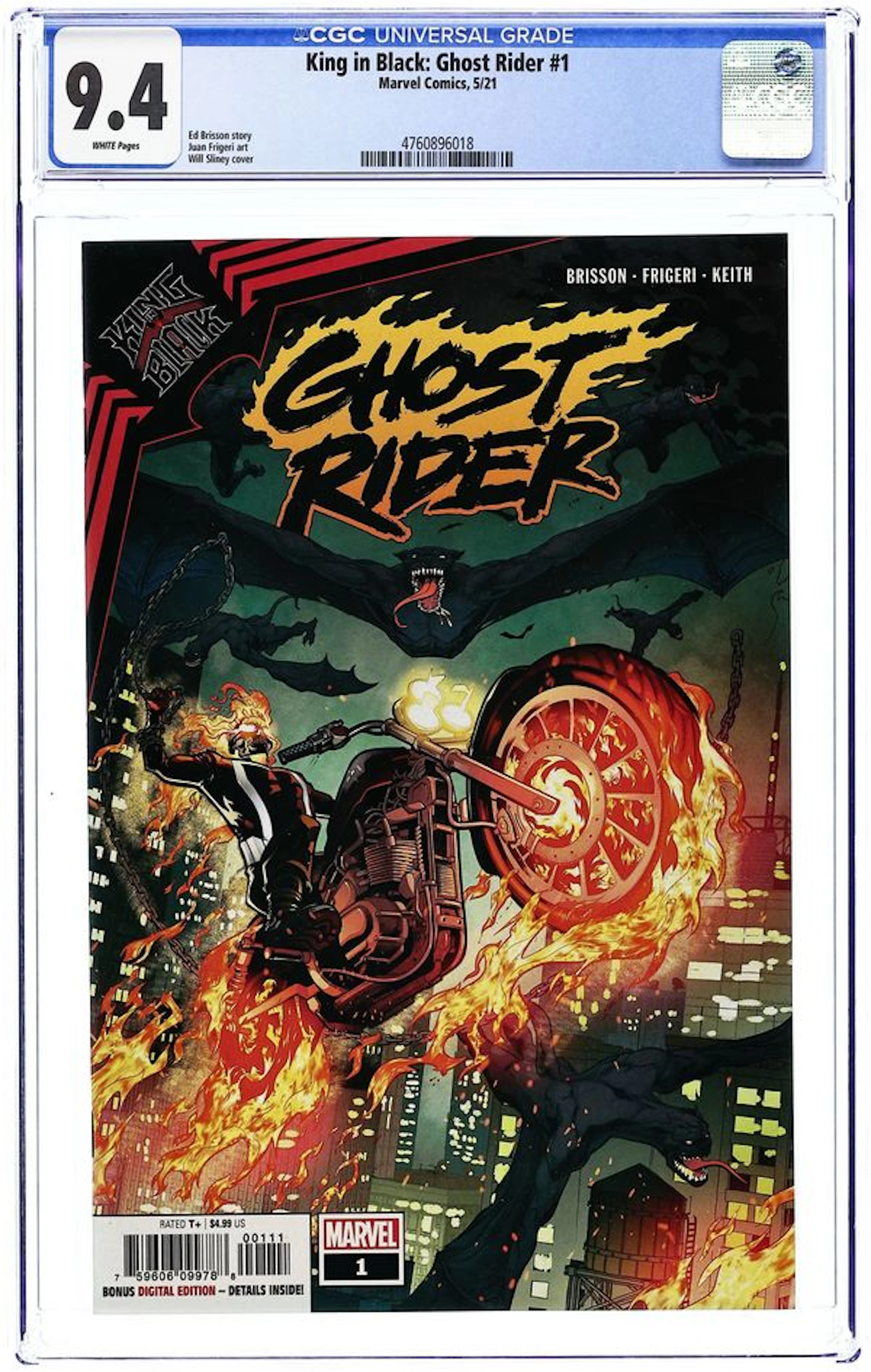 King in Black Ghost Rider (2021 Marvel) 1A CGC 9.4