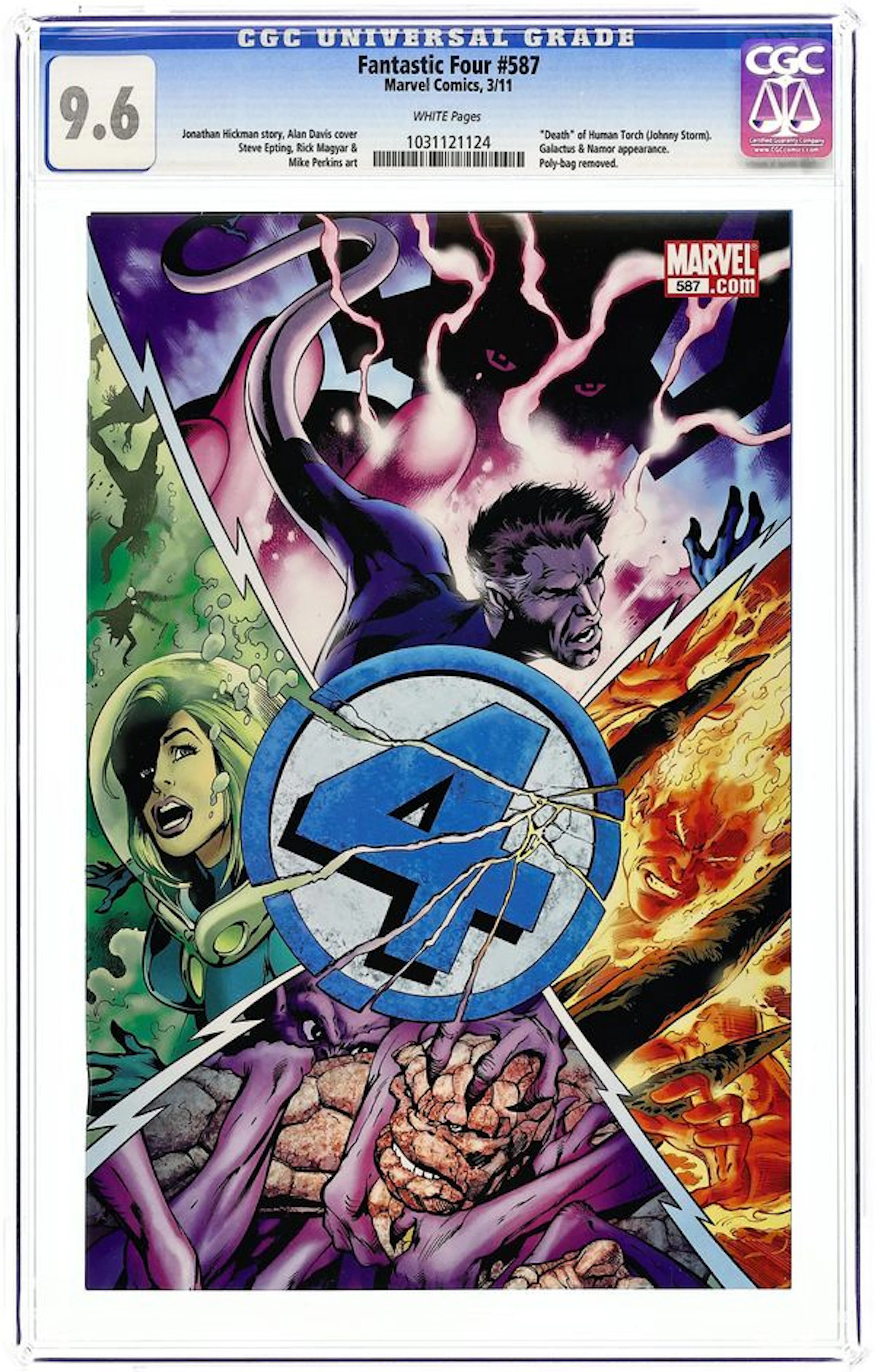 Fantastic Four (1998 3rd Series) 587AU CGC 9.6