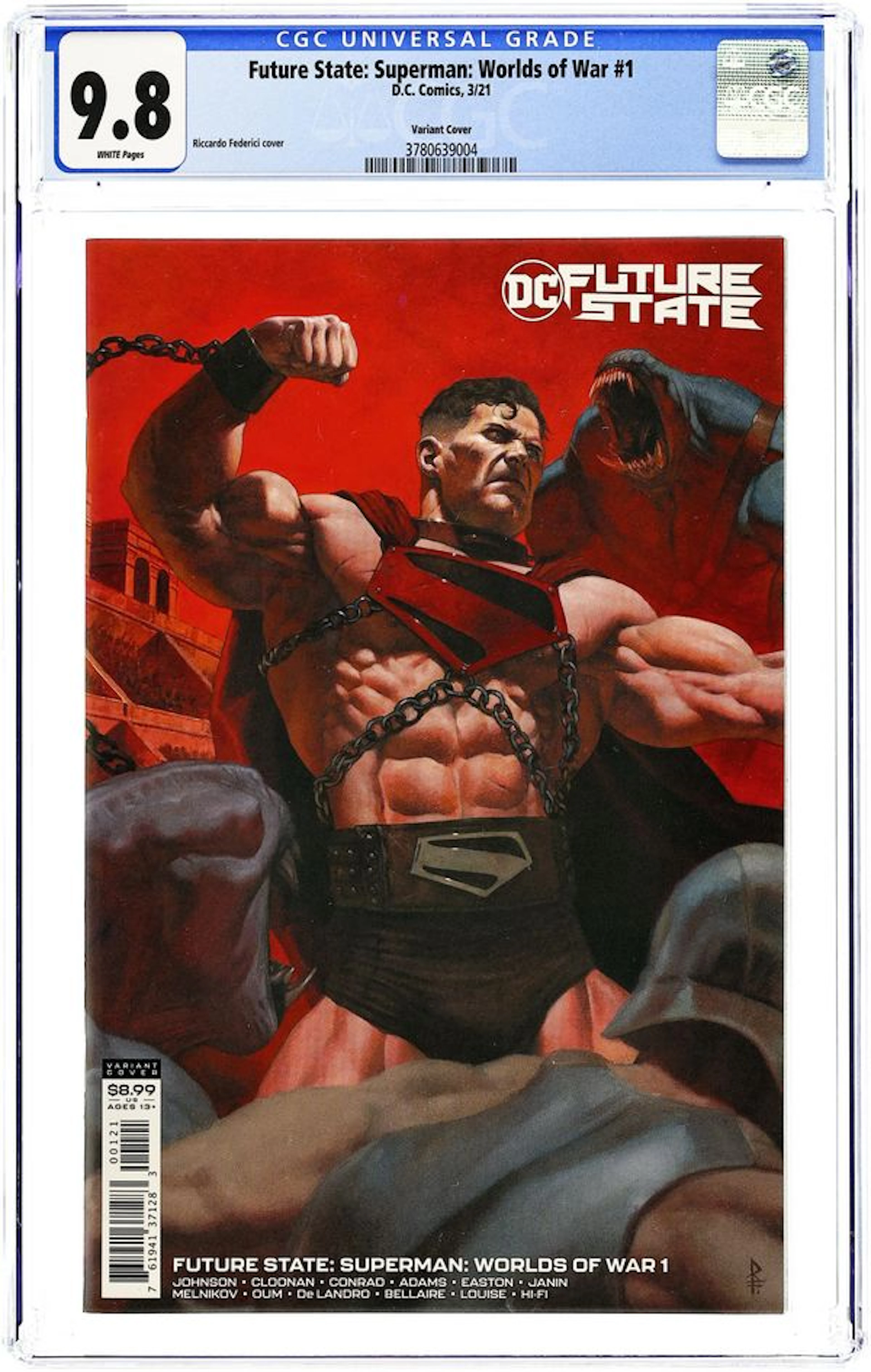 Future State Superman Worlds of War (2021 DC) 1B CGC 9.8