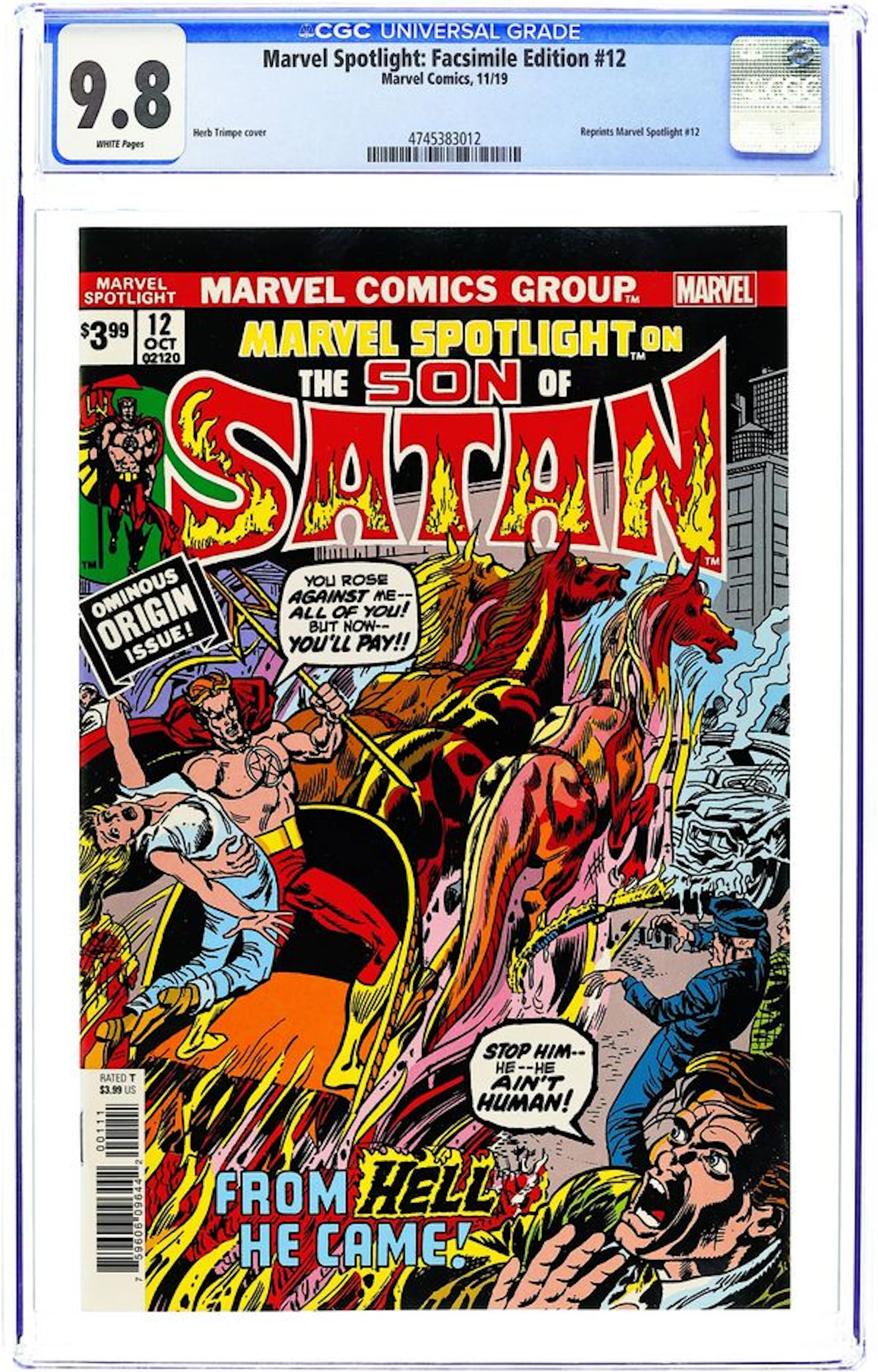 Son of Satan (1975) Facsimile Edition 12 CGC 9.8