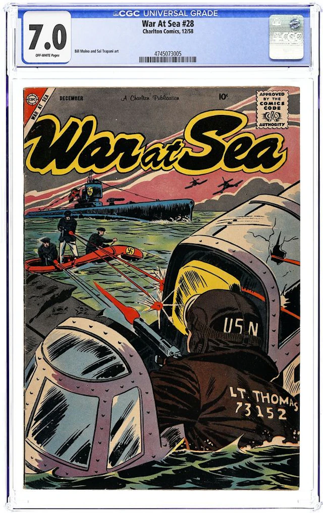 War at Sea (1957) 28 CGC 7.0