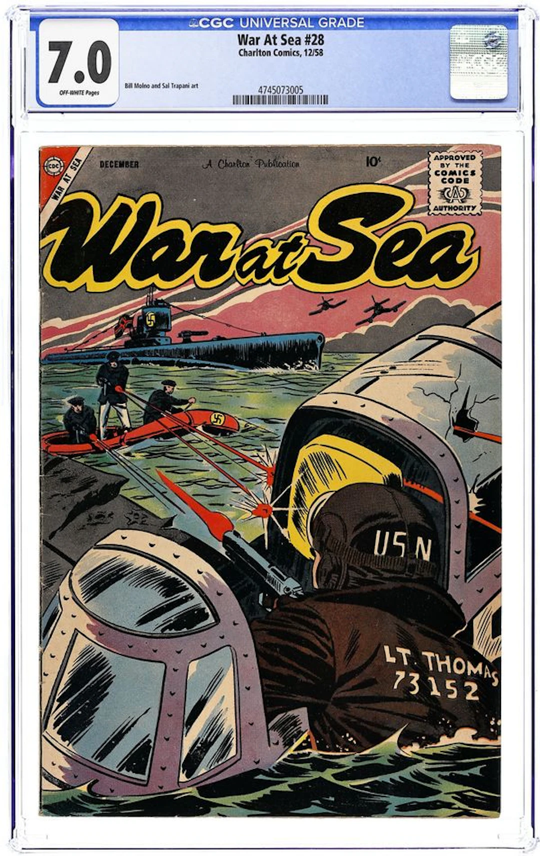 War at Sea (1957) 28 CGC 7.0