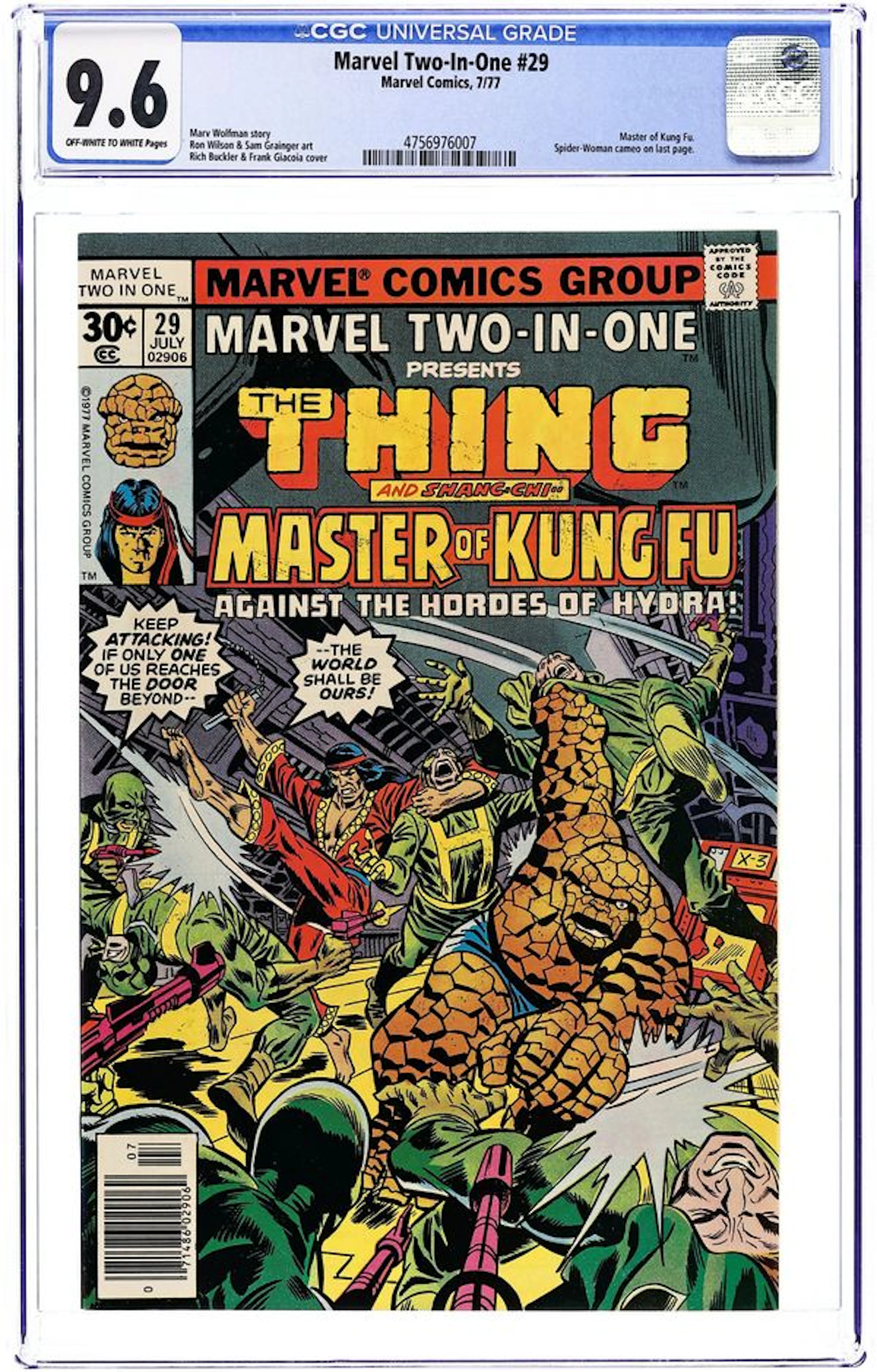 Marvel Two-in-One (1974 1st Series) 29 CGC 9.6