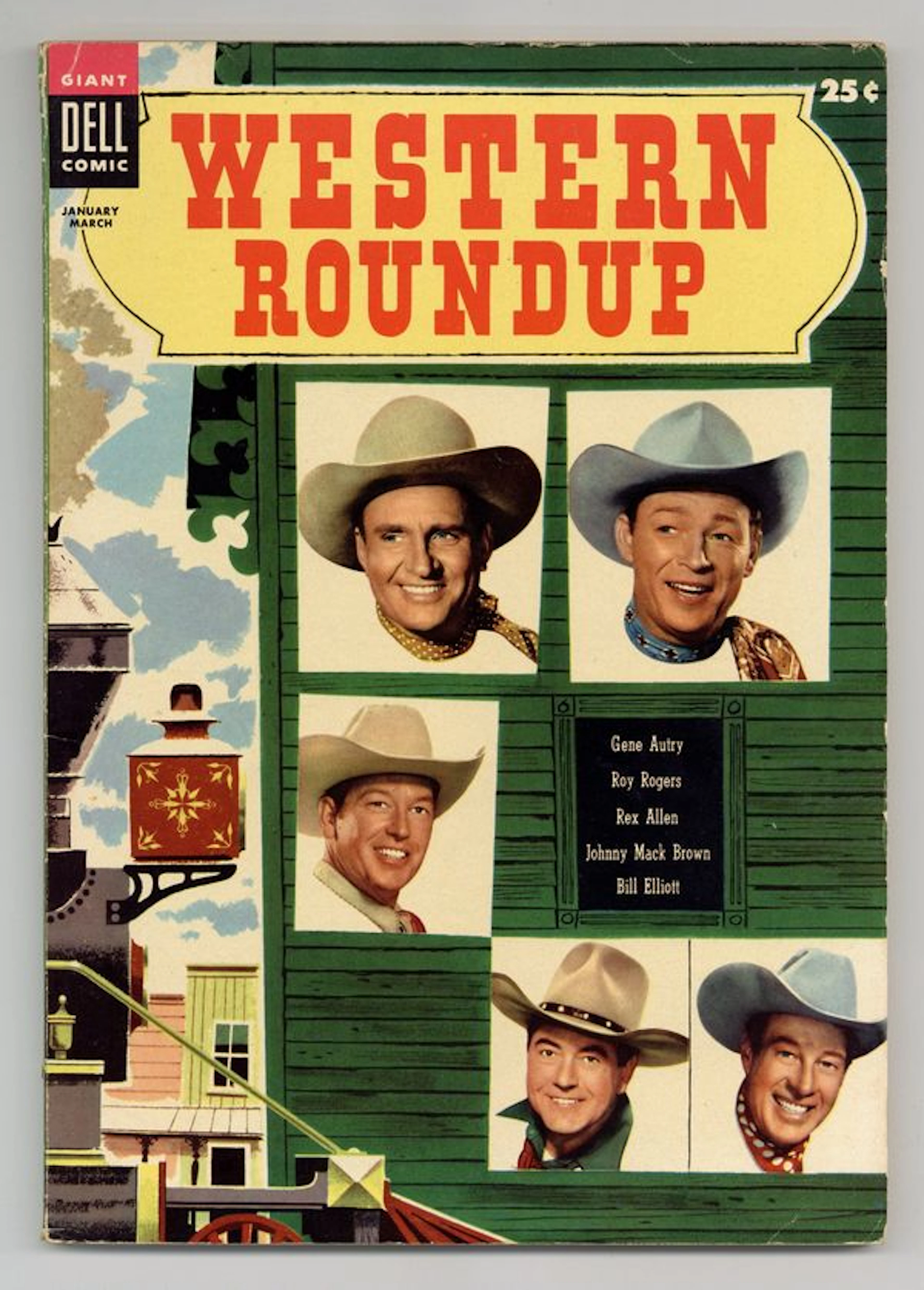 Dell Giant Western Roundup (1952-1959 Dell) 9 VG/FN 5.0
