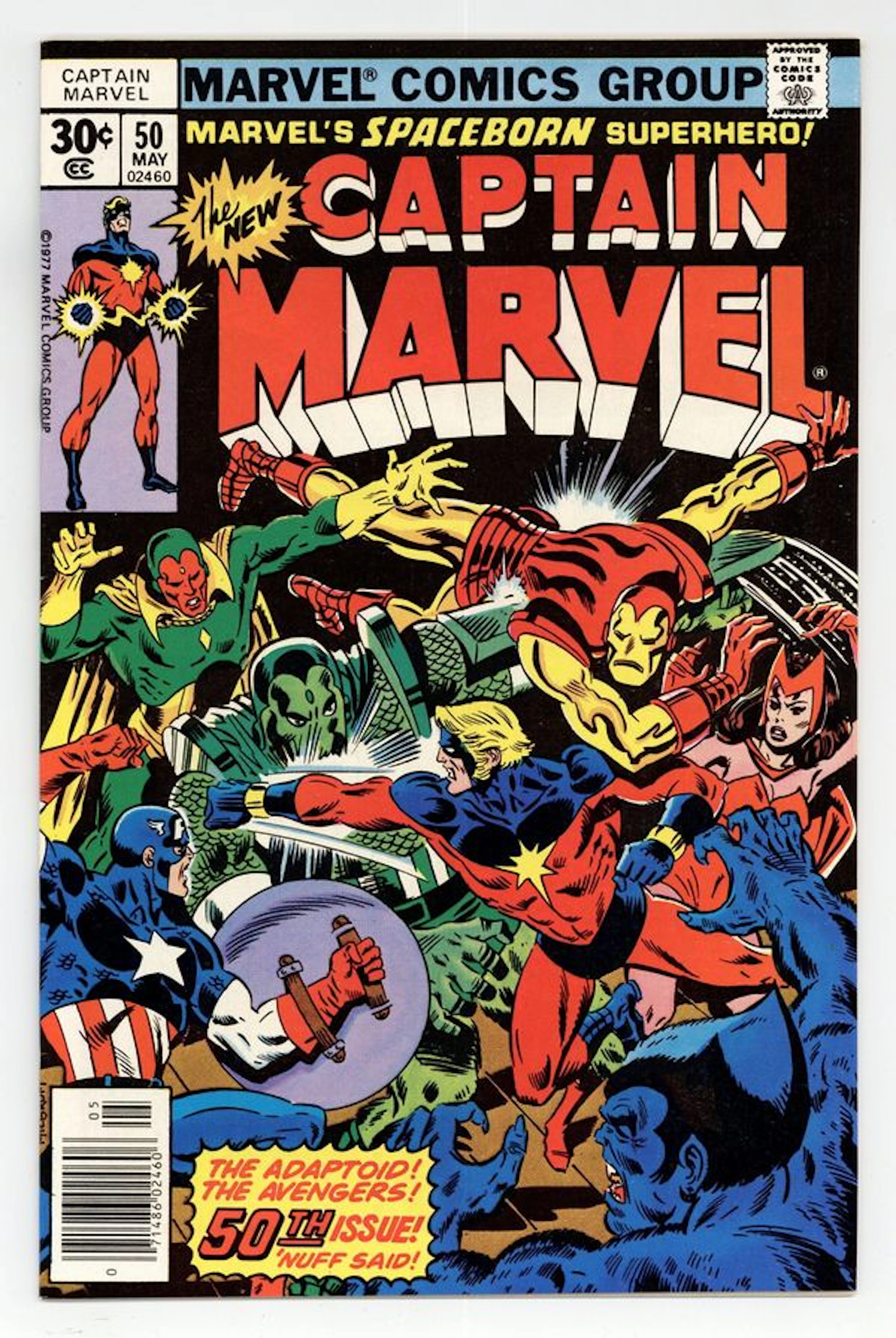 Captain Marvel (1968 1st Series Marvel) 50 VF- 7.5