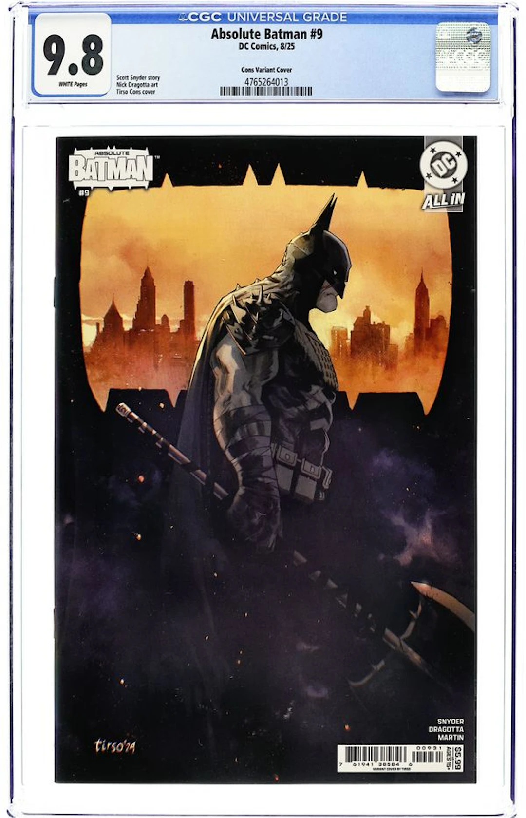 Absolute Batman (2024 DC) 9C CGC 9.8