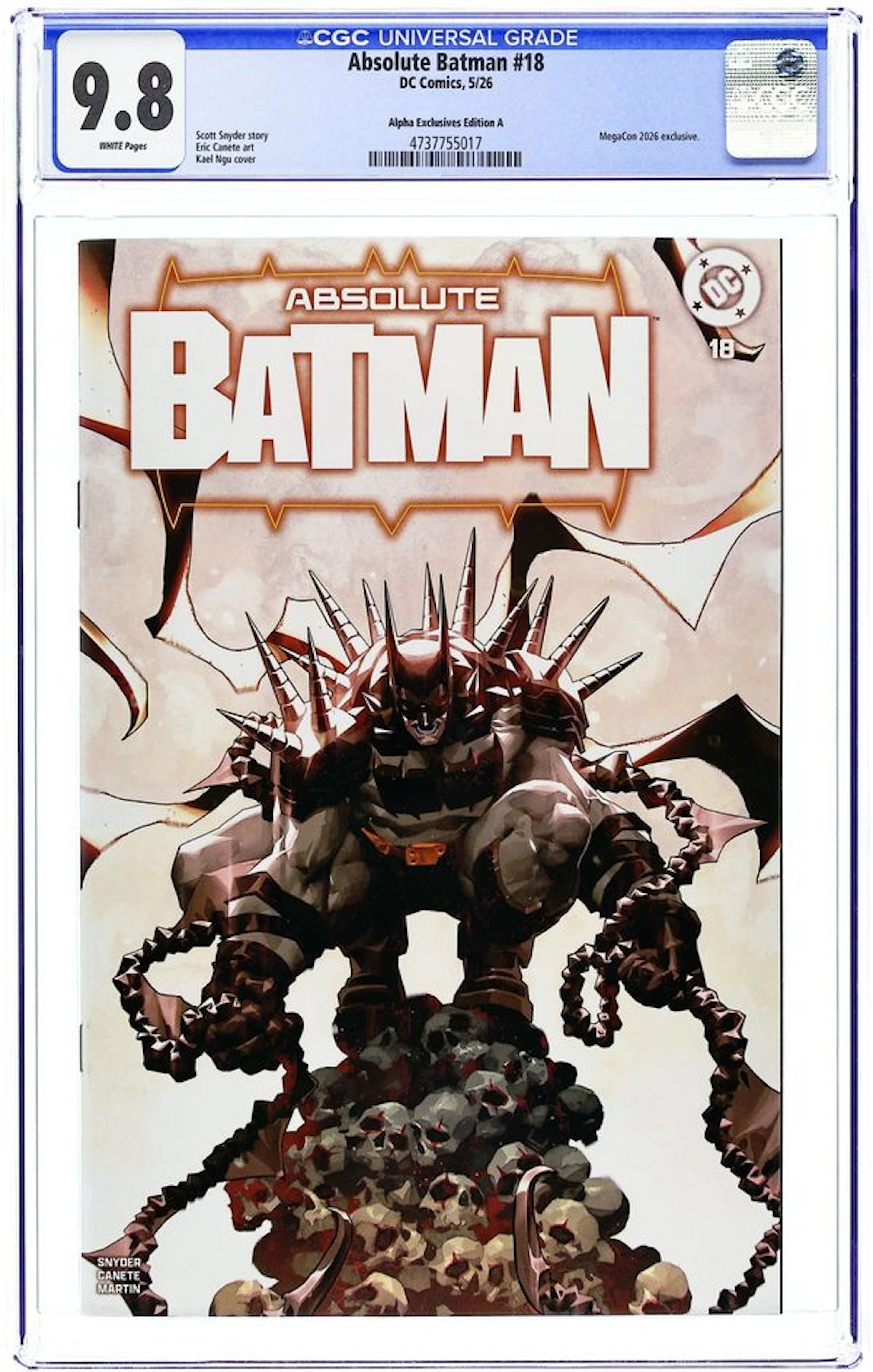 Absolute Batman (2024 DC) 18ALPHA.A CGC 9.8