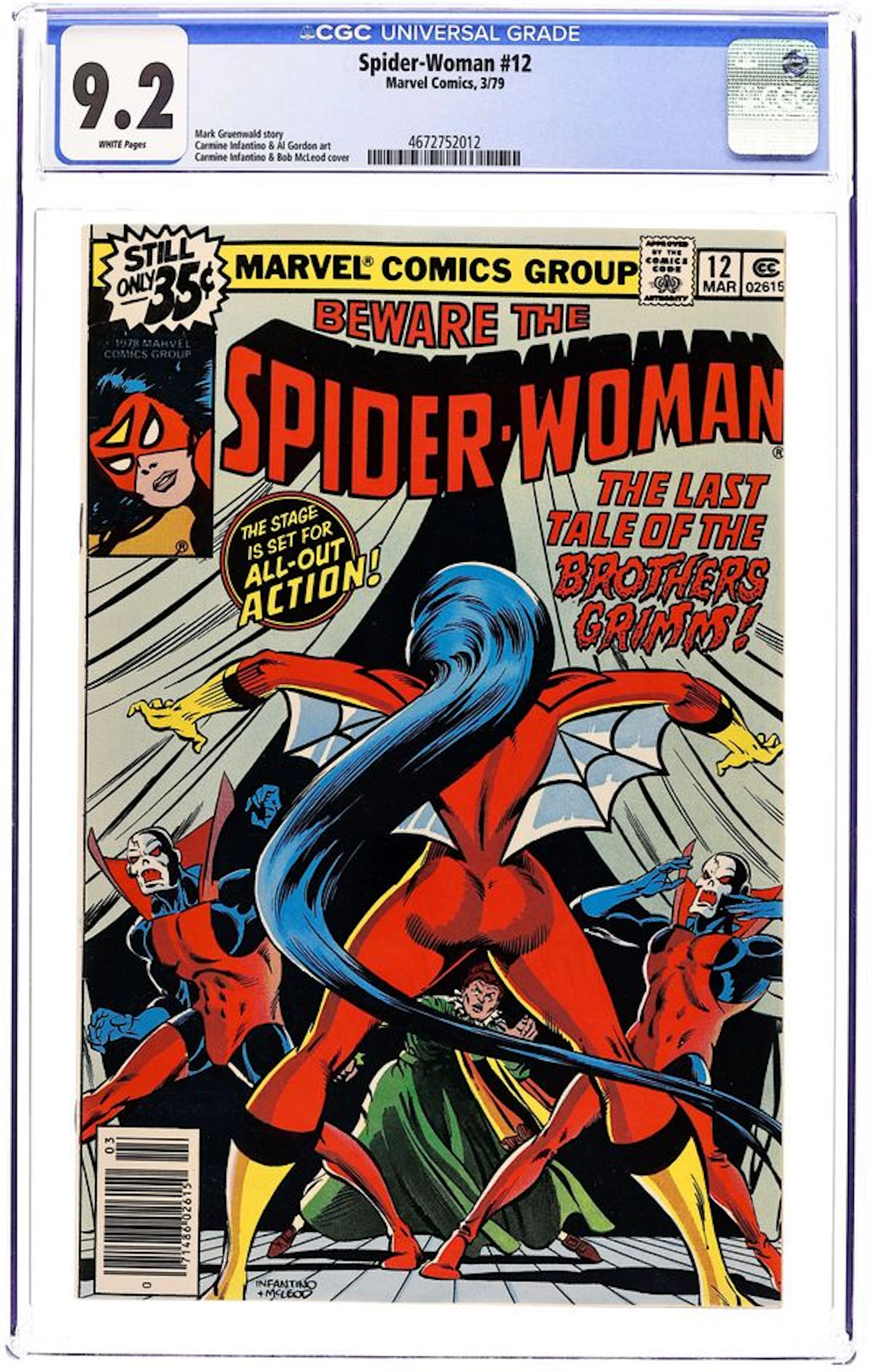 Spider-Woman (1978 Marvel 1st Series) 12 CGC 9.2